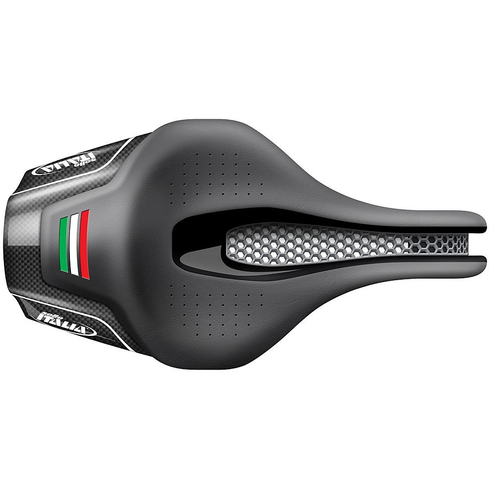 Selle Italia Iron Tekno Flow Bike Saddle - Lightweight & Comfortable Cycling Seat for Road & Mountain Bikes | Perfect for Long-Distance Riding & Racing