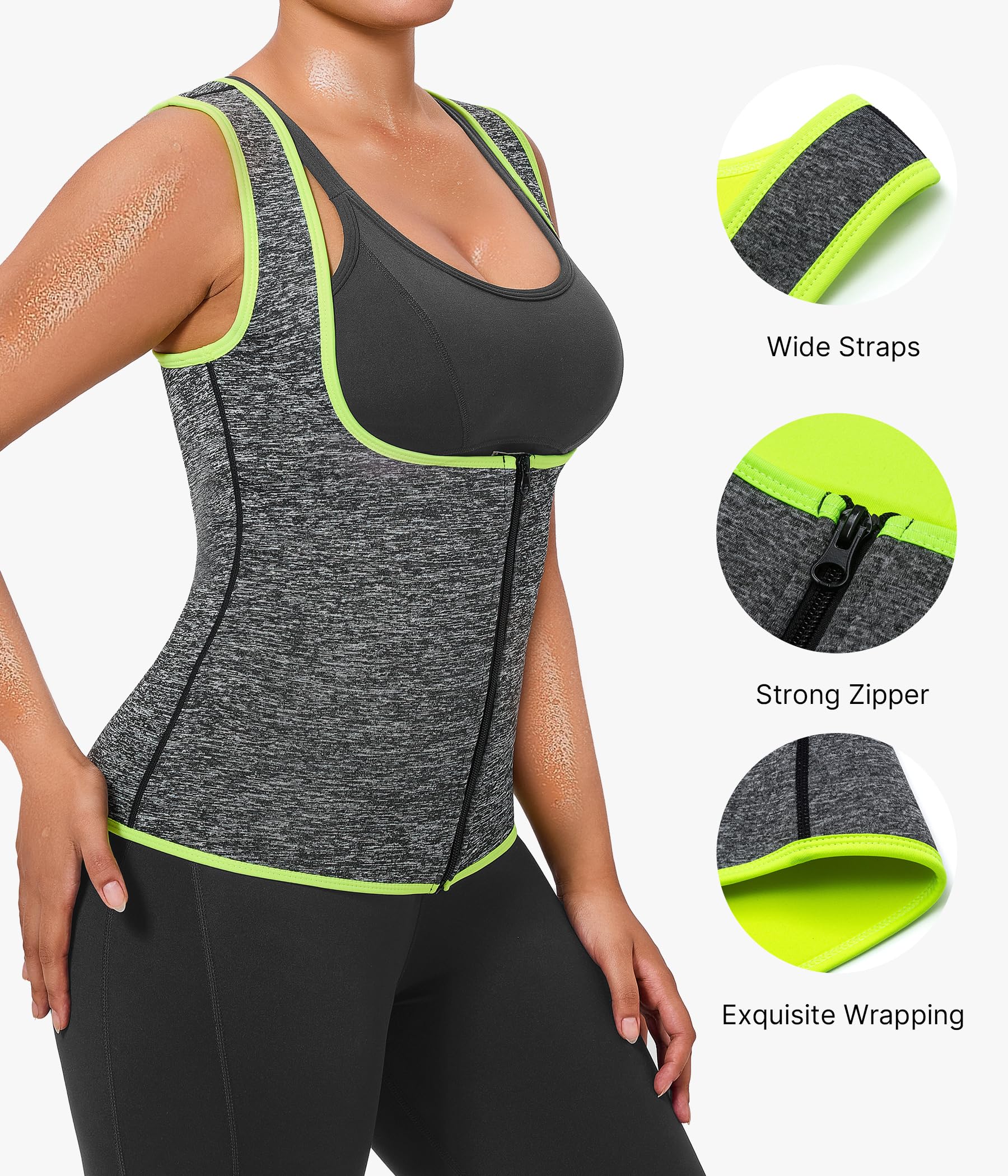 Women's Sauna Suit for Weight Loss - Sweat Workout Body Shaper for Women - Perfect for Gym, Running & Detox
