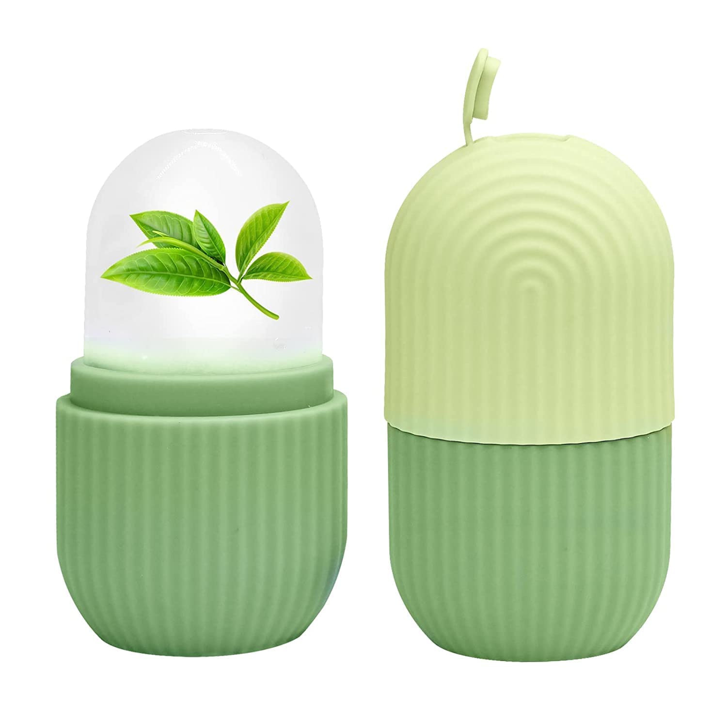 MS MAGIC SECRET Ice Roller For Face, Neck & Body - Reduce Puffy Eyes & Dark Circles | Portable Skincare Tool for Glowing Skin | Unbreakable & Reusable Facial Massager (Green) | Perfect for Morning Routine, Post-Workout Recovery & Travel Skincare