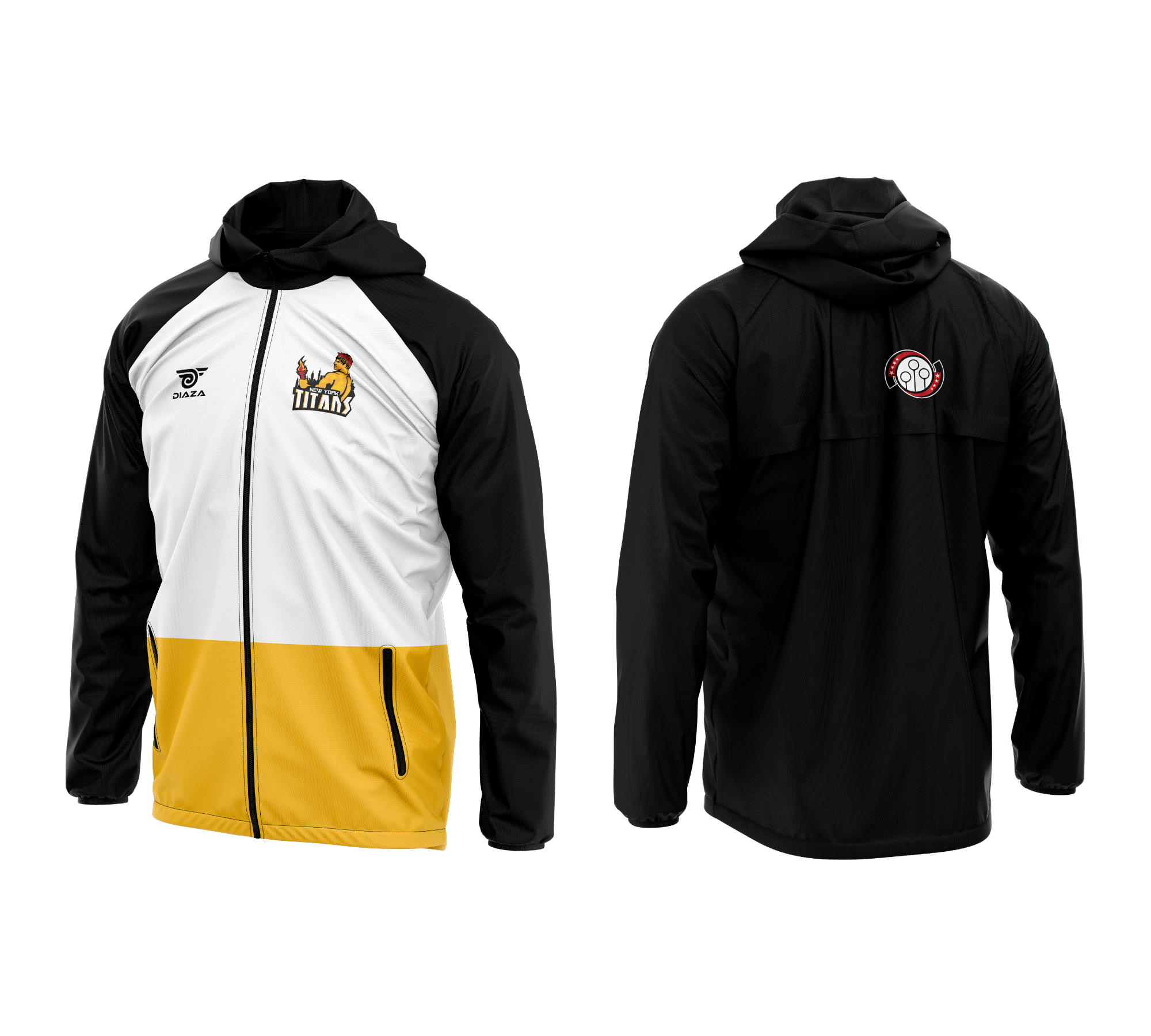 New York Titans WINDRUNNER Jacket - Lightweight Waterproof Windbreaker for Men & Women - Perfect for Running, Hiking & Outdoor Sports