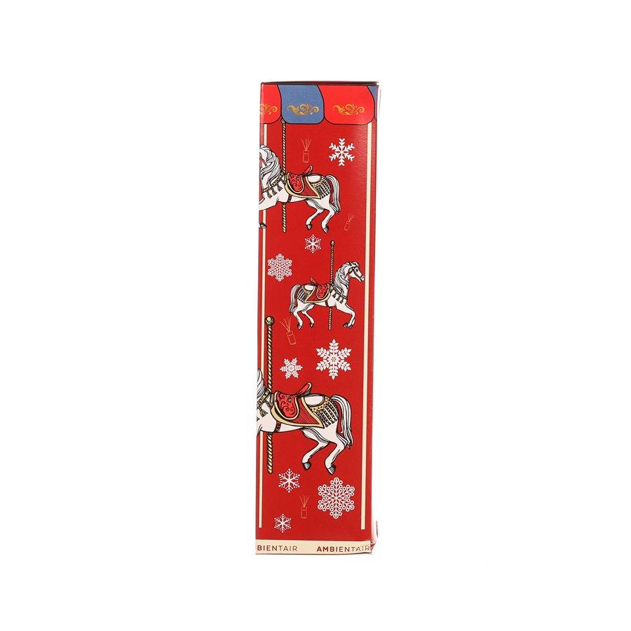 AMBIENT AIR Mikado Caramel & Apple El Carruse AA Christmas Scented Candle (100mL) - Holiday Home Fragrance for Christmas Decor, Gifts & Cozy Winter Ambiance