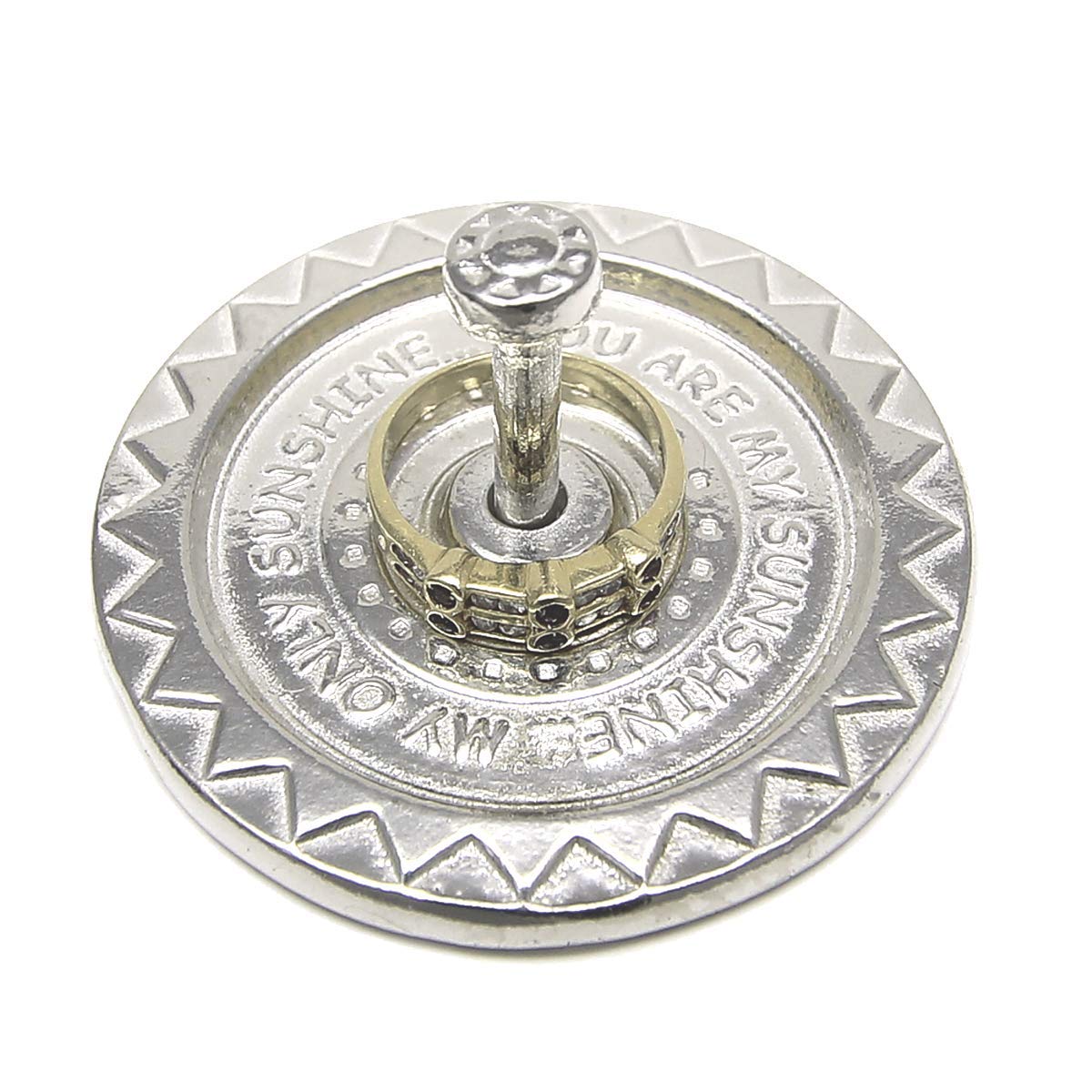 You Are My Sunshine Ring Holder - Handcrafted Pewter Stand for Jewelry & Gifts