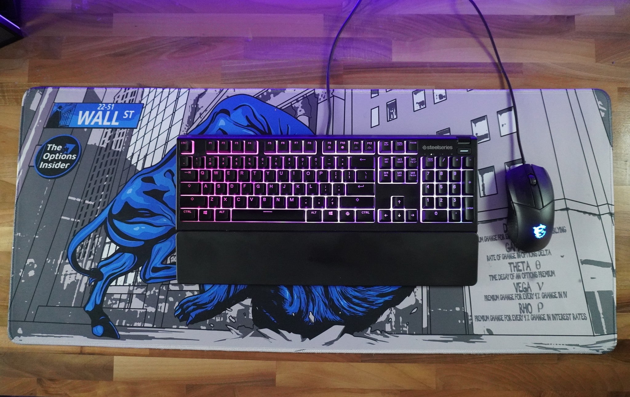Limited Edition Vincent Desiano Wall Street Content Creator XL Mousepad - Premium Gaming & Office Desk Accessory for Streamers, Designers & Professionals
