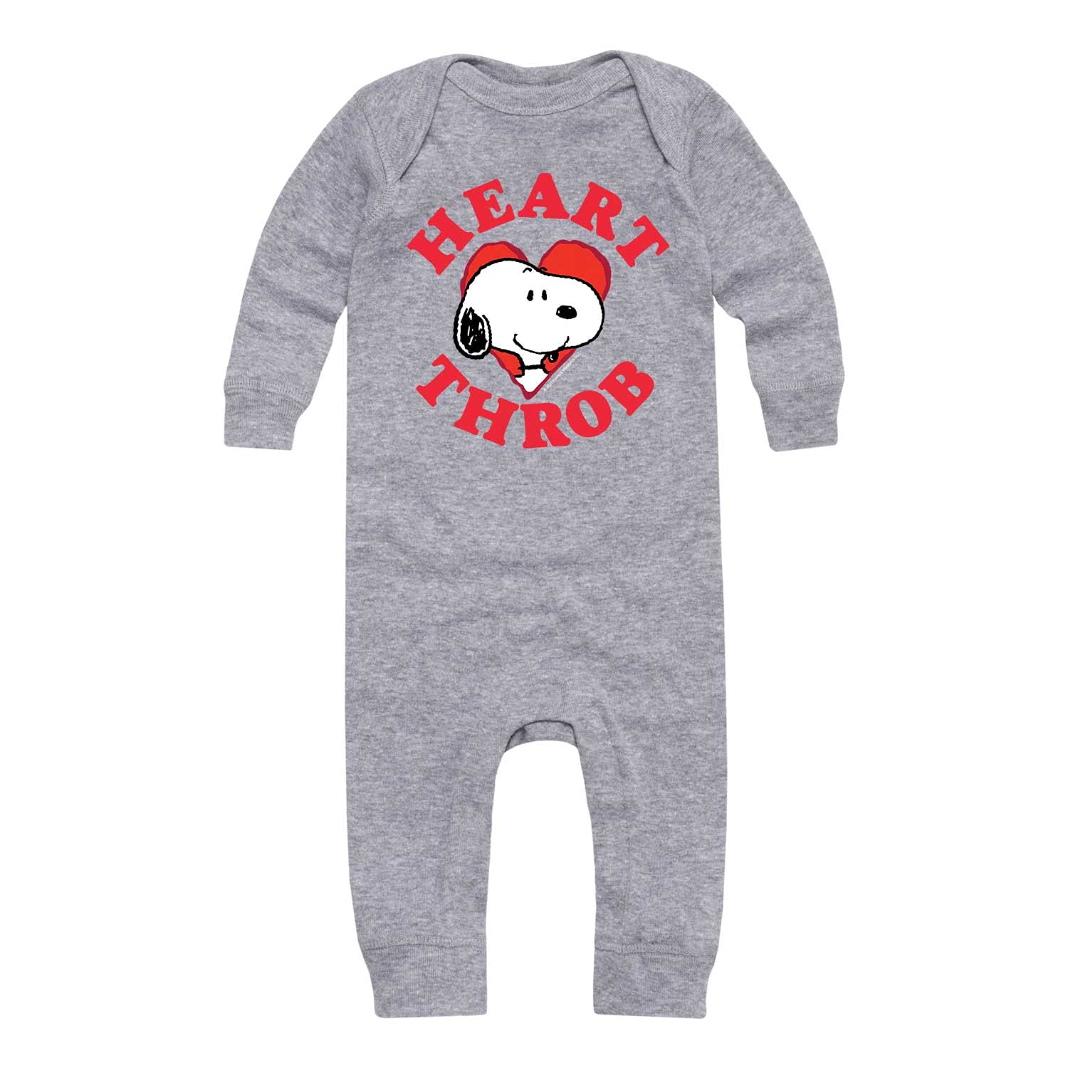 Peanuts Hybrid Apparel Heart Throb Infant Bodysuit - Soft Cotton Long Sleeve Baby Onesie for Boys & Girls | Perfect for Playdates, Family Photos & Everyday Comfort
