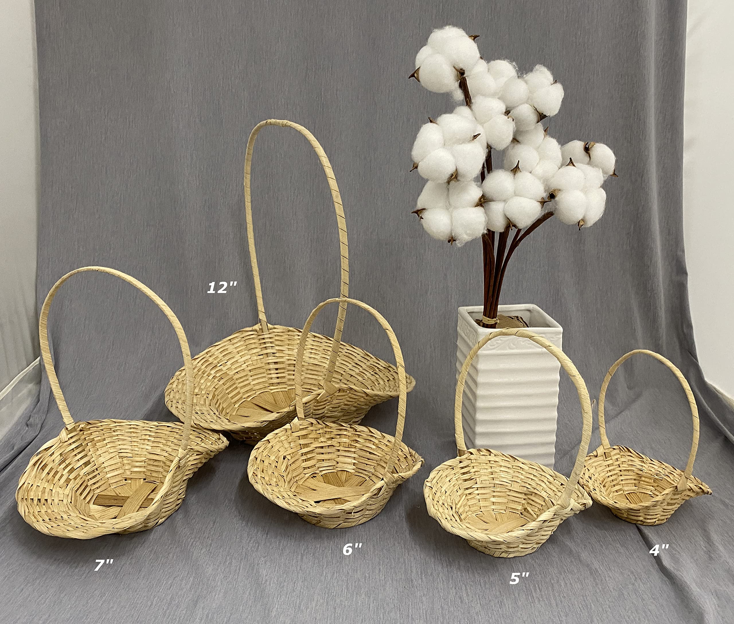 CalCastle Natural Bamboo Baskets Set - 3 Pack 7