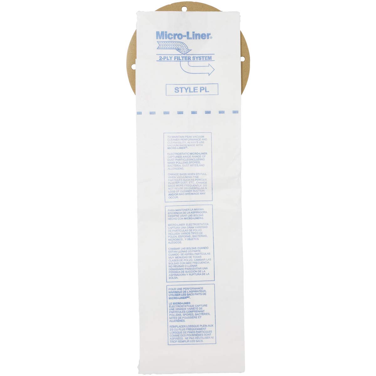 Genuine Eureka PL Vacuum Bag 62389A - 3 Pack Replacement Bags for Eureka Upright Vacuums | Perfect for Home Cleaning, Pet Hair, and Allergen Removal