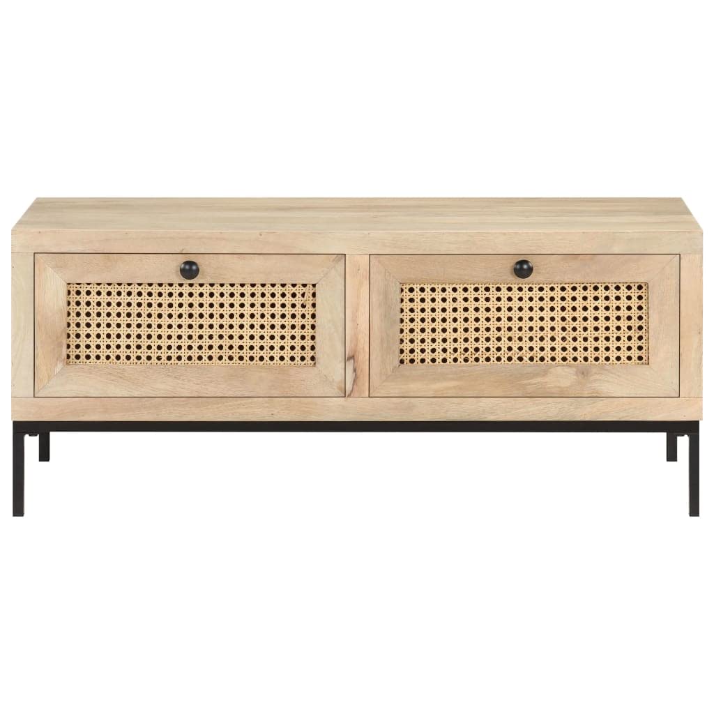 Farmhouse Coffee Table with Drawers - 35.4