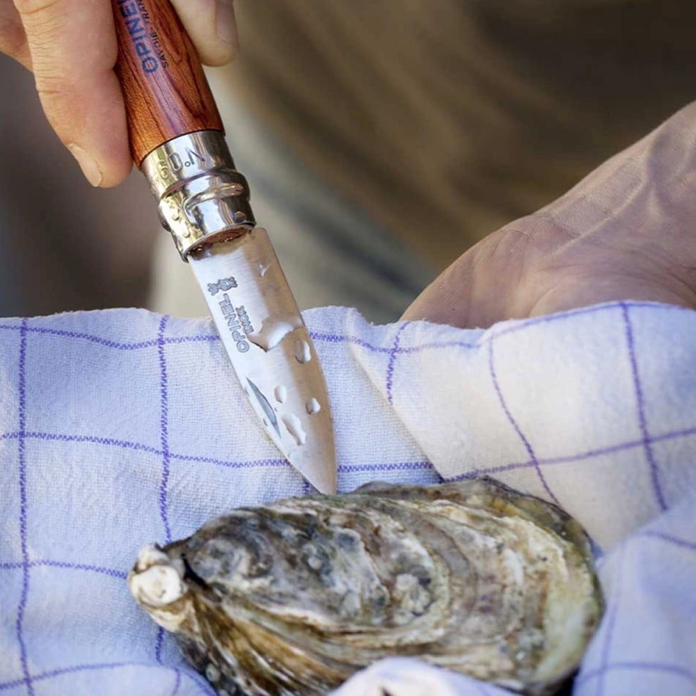 Opinel No.09 Stainless Steel Oysters and Shellfish Knife - Premium French Kitchen Tool for Shucking Oysters, Clams & Seafood - Perfect for Home Chefs, Restaurants & Outdoor Picnics