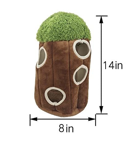 Interactive Hide & Seek Dog Toy Tree with Squeaky Plush Owls - Puzzle Enrichment Toy for Small & Medium Dogs - Chew-Resistant Multipack for Mental Stimulation (Large Size) - Perfect for Indoor Playtime & Training Sessions