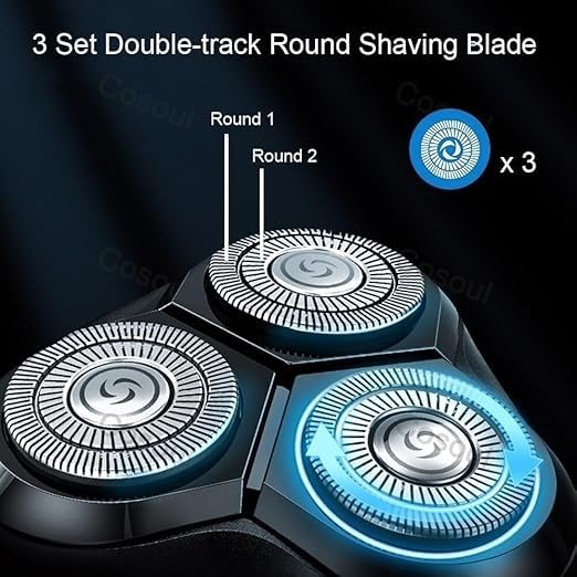 Premium Electric Razor for Men - Powerful Rechargeable & Waterproof Beard Trimmer - Perfect for Travel, Gym & Daily Grooming Routine