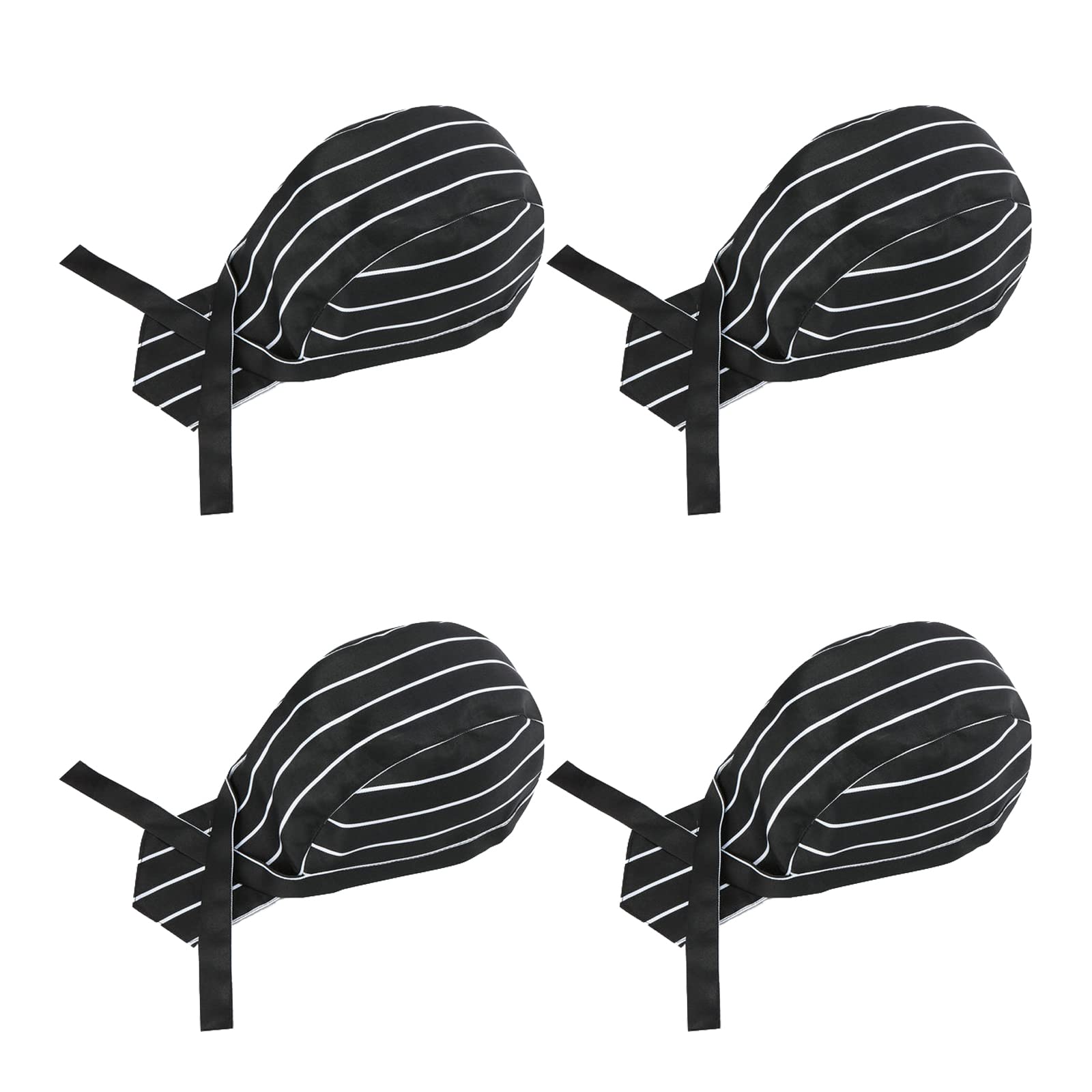4 Pack Breathable Adjustable Chef Hats for Men & Women - Comfortable Kitchen Cooking Caps, One Size Fits All - Perfect for Restaurants, Baking, BBQ, and Professional Cooking