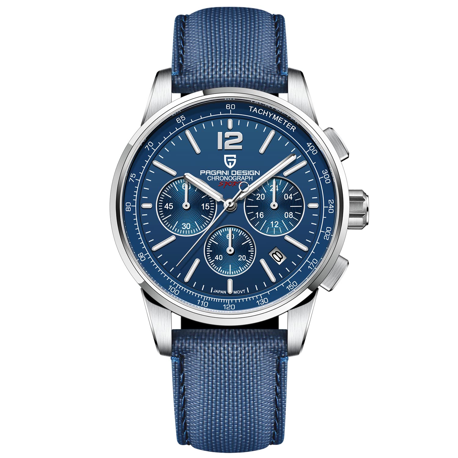 Pagani Design Men's Quartz Watch - Waterproof Chronograph with Sapphire Glass, Multifunctional Dress & Casual Watch for Business & Everyday Wear | Perfect for Office, Dating & Outdoor Activities
