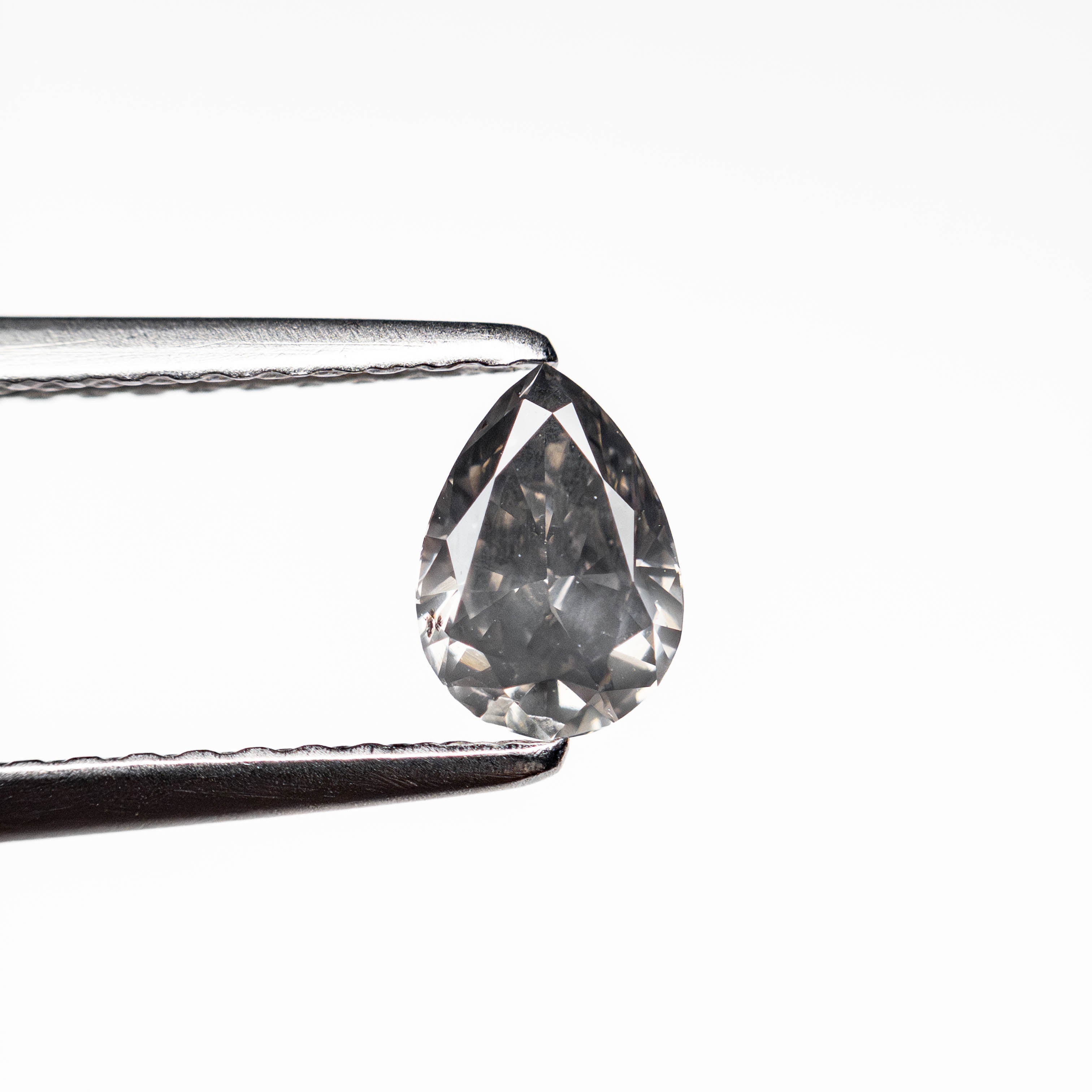 0.41ct Fancy Grey Pear Brilliant Cut Diamond - 5.75x4.07x2.48mm (19923) for Engagement Rings & Fine Jewelry