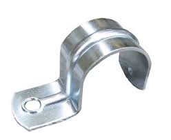 25mm Metal Half Saddle Clamp - Heavy Duty Stainless Steel Pipe Hanger for Plumbing, HVAC, and Electrical Installations - Secure Pipes and Cables in Residential or Commercial Buildings