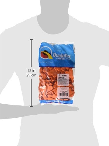 Burton & Burton 6 Inch Orange Heart Shaped Balloons - 100 Pack Bulk for Valentine's Day, Birthday Party Decorations & Romantic Proposals