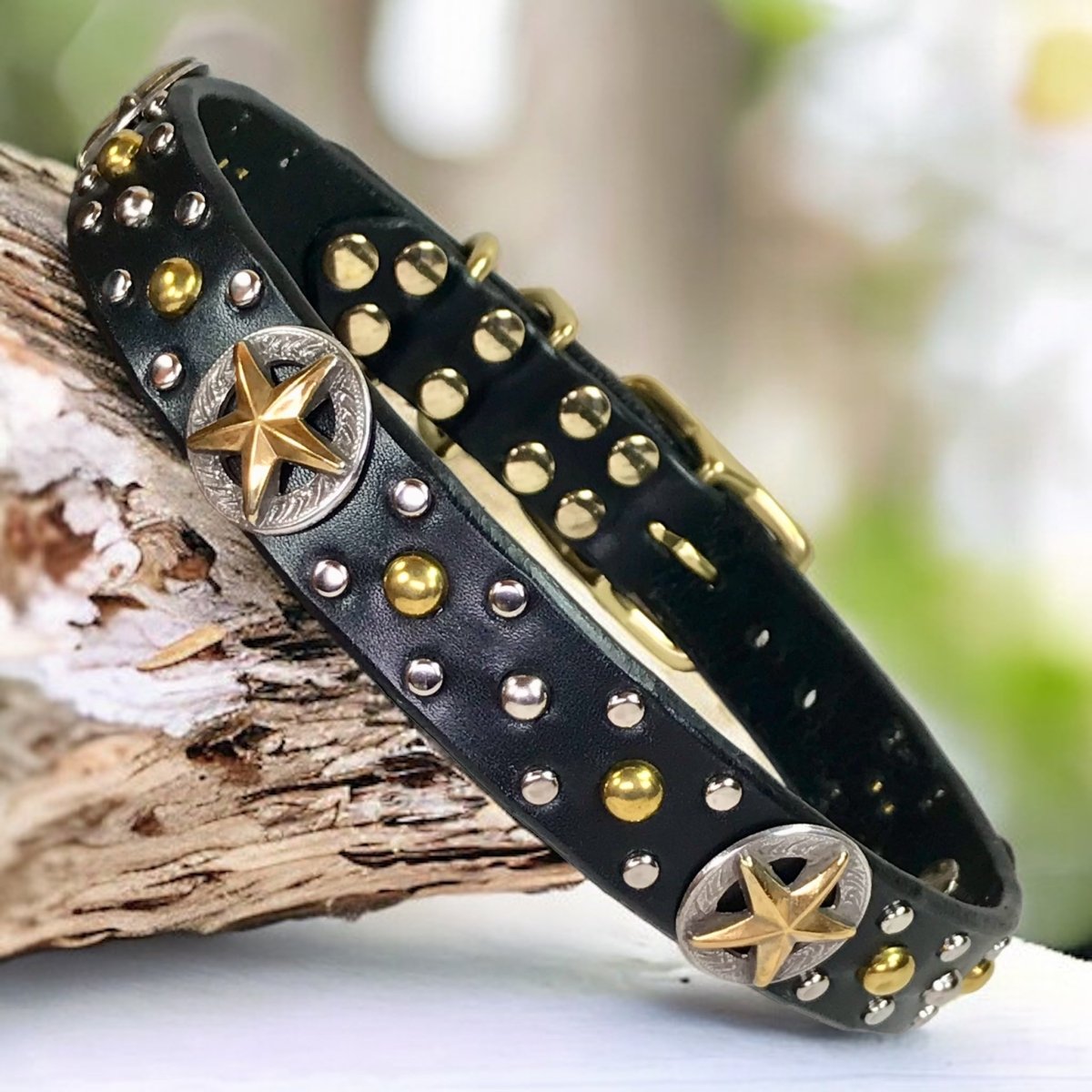 Western Style Dog Collar - Nashville Cowboy Design for Medium & Large Dogs - Perfect for Country Music Fans & Outdoor Adventures