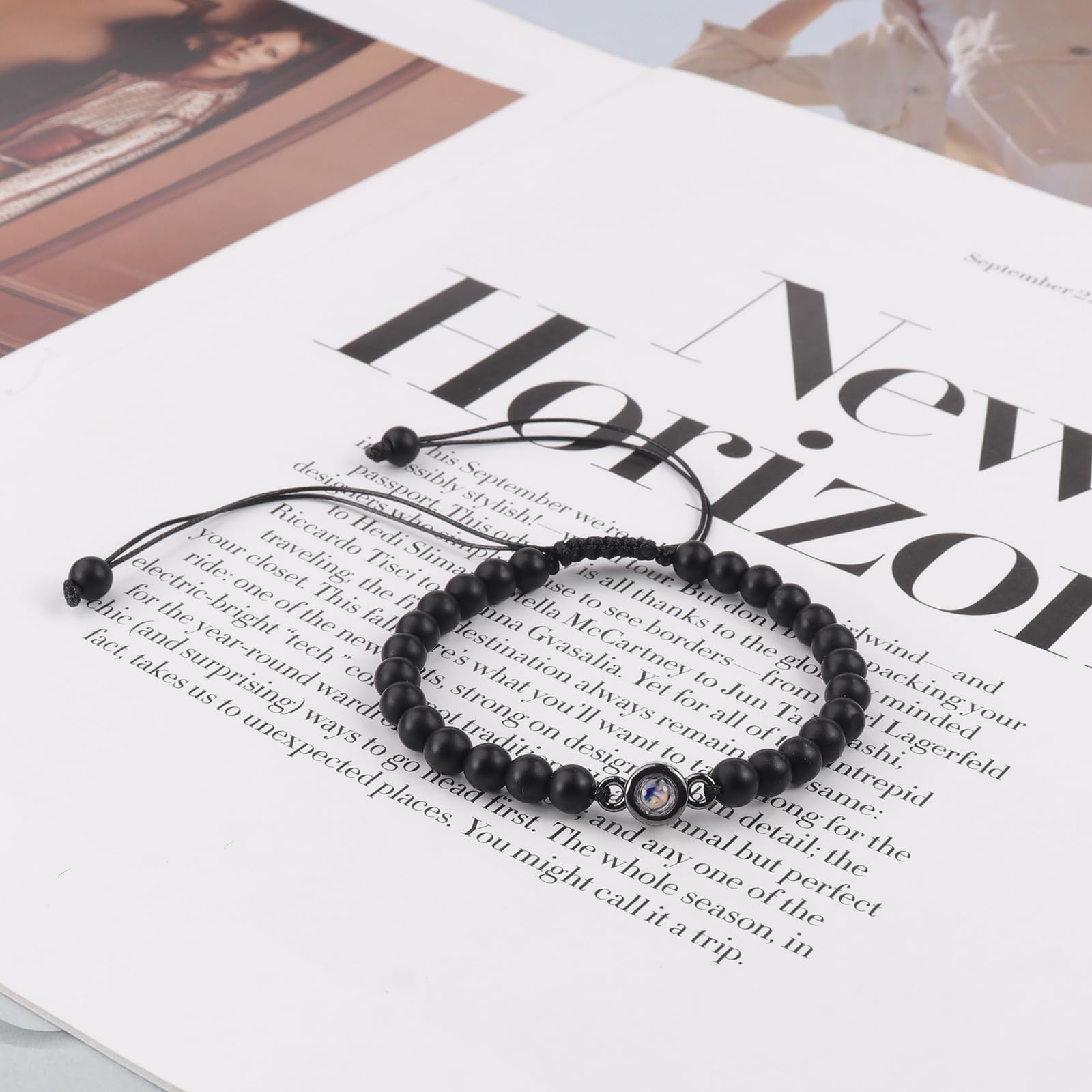 72-Hour Matching Couple Bracelets Set - Pinky Promise Natural Stone & Crystal Beaded Bracelets for Boyfriend/Girlfriend | Trendy Relationship Gifts for Birthday, Anniversary & Valentine's Day | Perfect for Date Nights, Proposals & Romantic Moments
