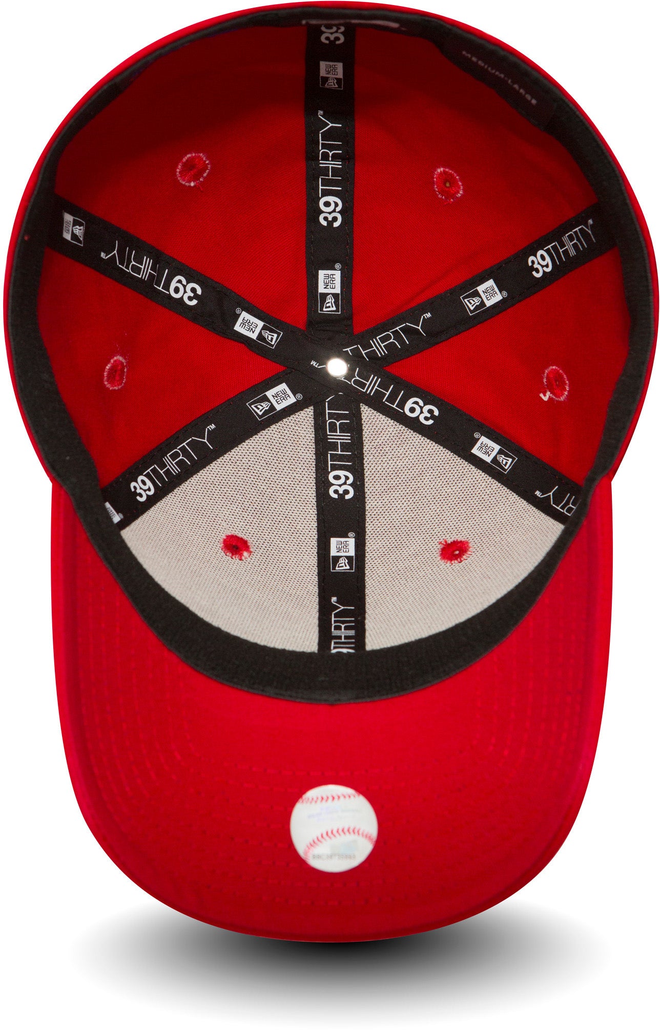 New York Yankees New Era 39Thirty League Basic Red Stretch Baseball Cap for Men - Adjustable Fitted MLB Hat for Baseball Games, Casual Wear & Fan Gear
