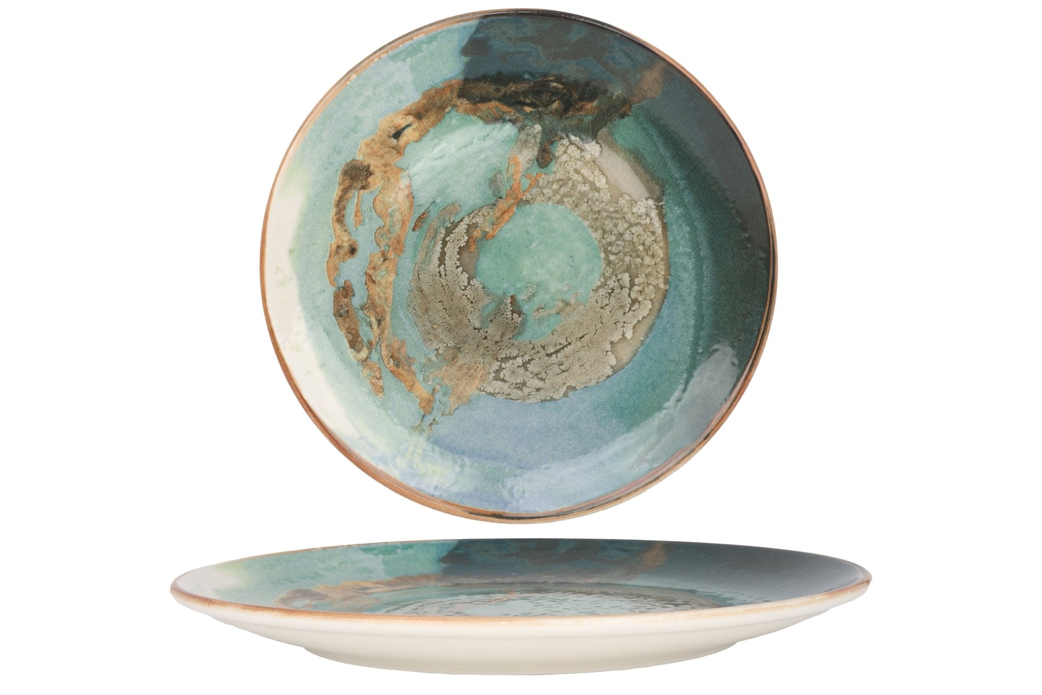Futura 10.6 Inch Dinner Plates Set of 4 - 27 cm Ceramic Plates for Dining, Kitchen & Restaurant Use - Elegant White Dishware for Everyday Meals & Special Occasions
