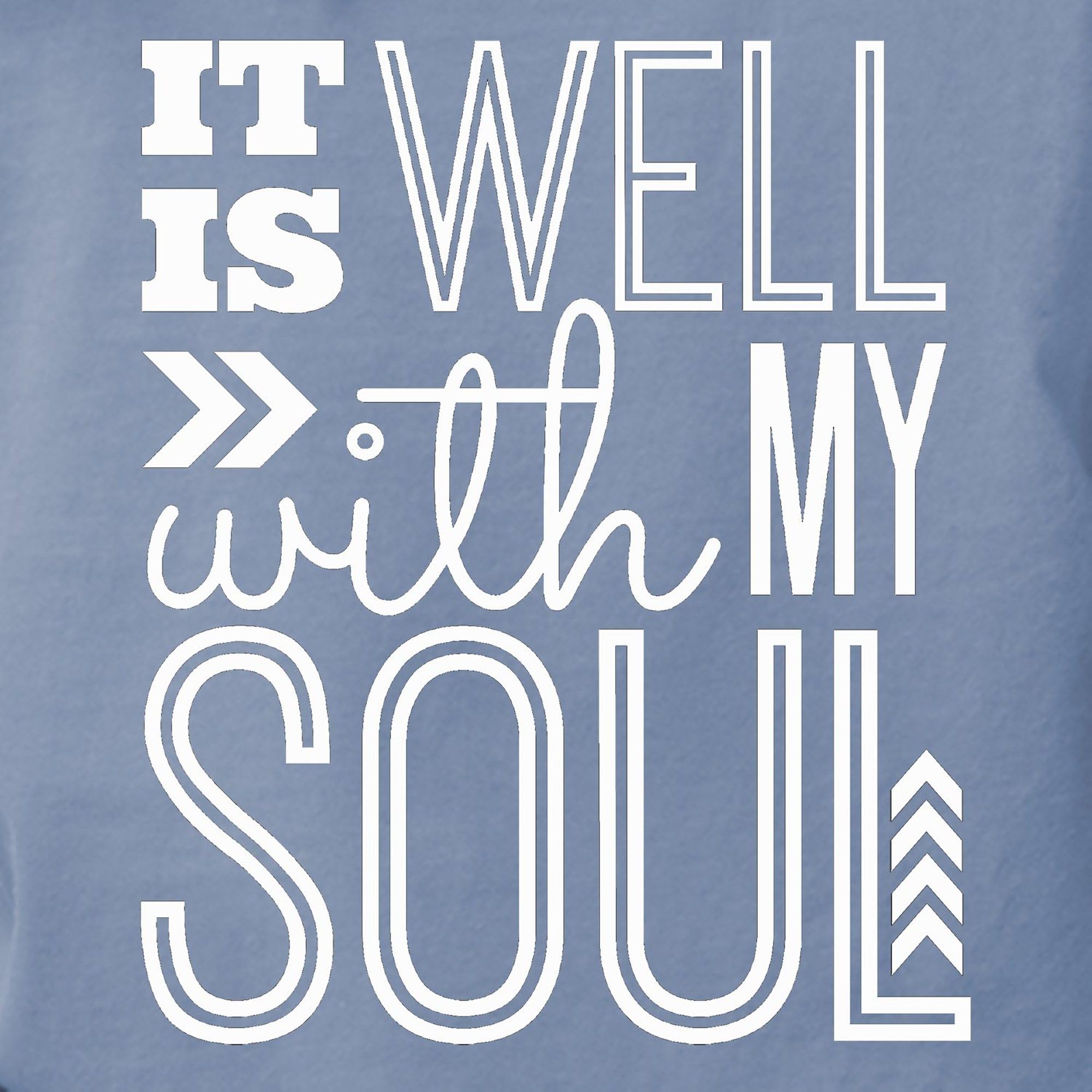 It is Well with My Soul Women's T-Shirt | Comfort Colors® Soft Cotton Tee | Church Worship, Bible Study & Christian Apparel