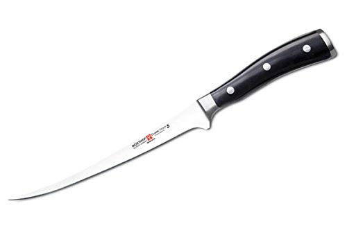 Wüsthof Classic IKON Fillet Knife - Premium Stainless Steel Boning Knife for Fish & Meat - Perfect for Professional Chefs & Home Cooking