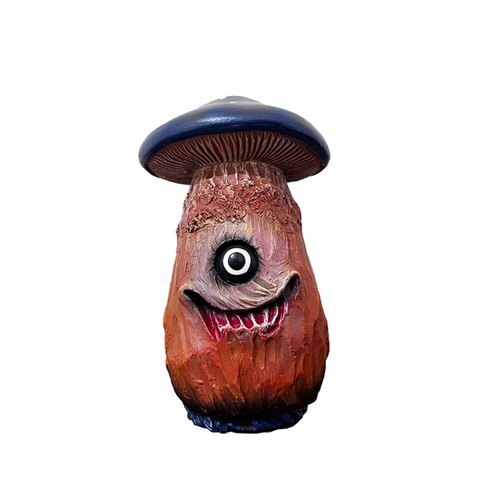 Halloween Scary Resin Mushroom Sculpture - Lightweight Desktop Decor for Home, Office & Party | Spooky Home Decoration, Creative Gift Idea for Halloween & Fall Season