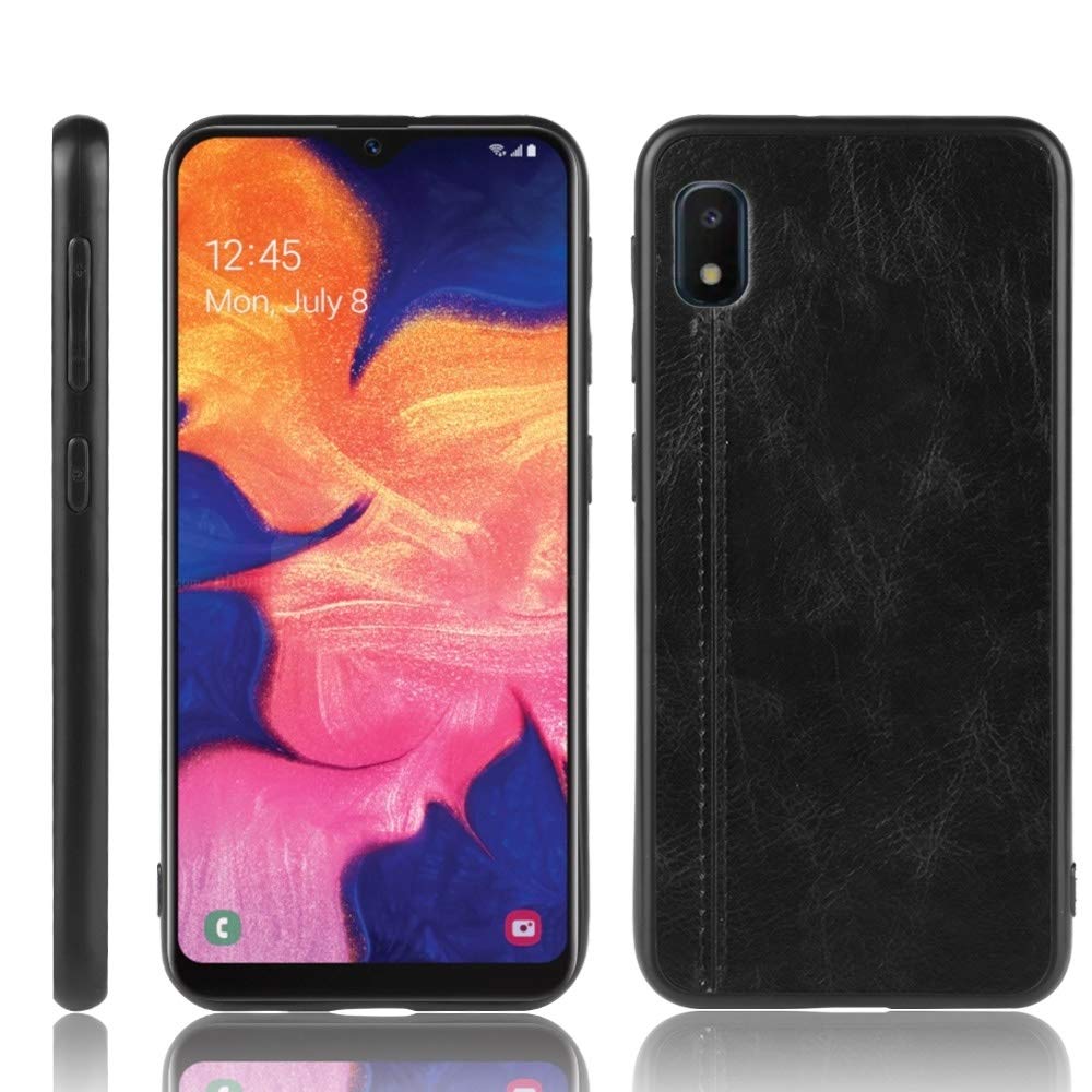 HAIJUN Shockproof Cow Pattern Phone Case for Samsung Galaxy A10e - Durable PC + PU + TPU Hybrid Protective Cover (Black) | Perfect for Outdoor Activities, Travel & Daily Use