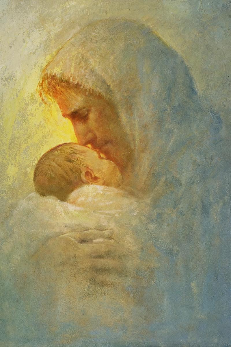 Abba By Yongsung Kim - Premium Christian Wall Art for Home & Church Decor | Inspirational Bible Verse Canvas Painting for Living Room, Bedroom & Office