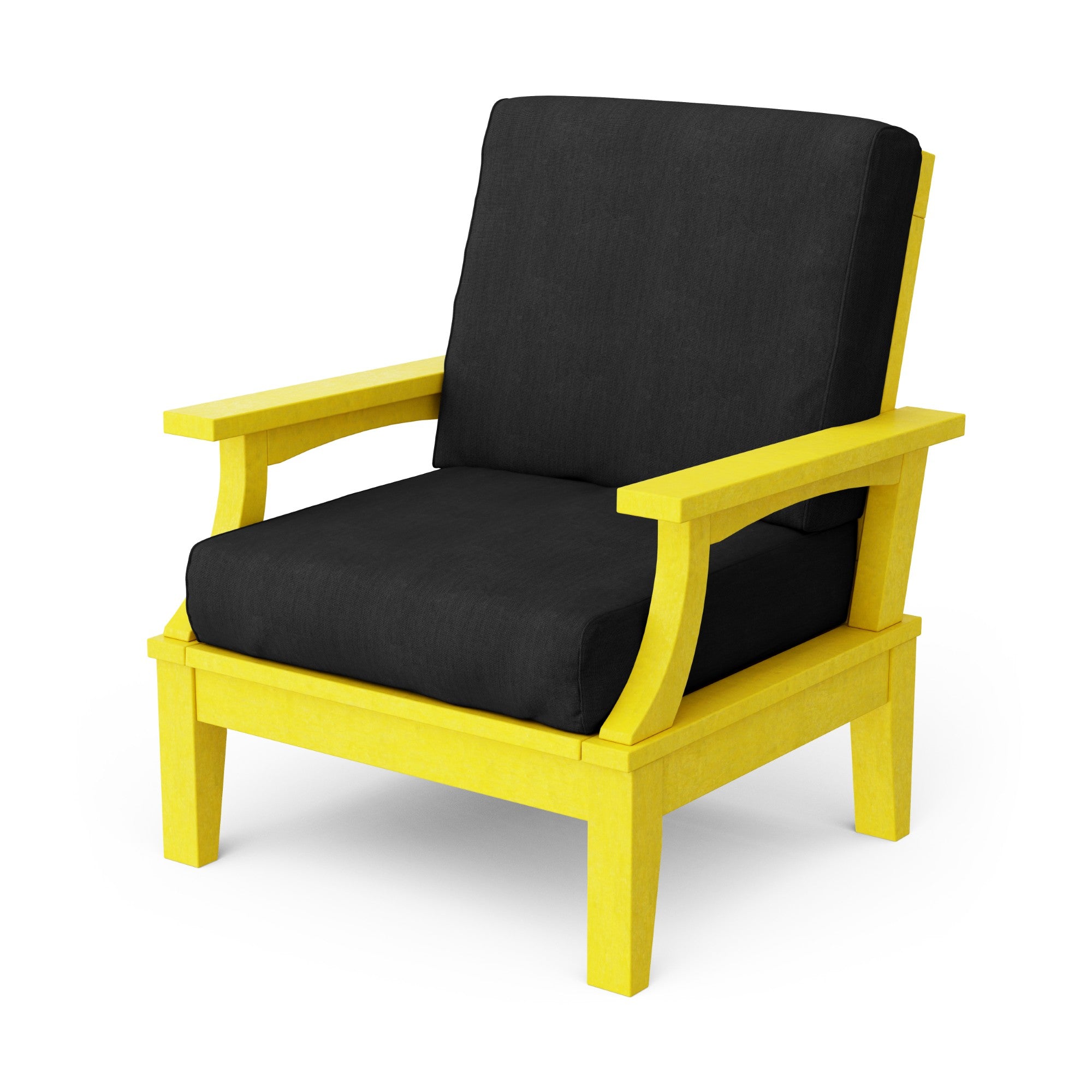 Heritage Deep Seating Patio Chair with Weather-Resistant Cushions - Outdoor Lounge Furniture for Garden, Poolside & Backyard Relaxation