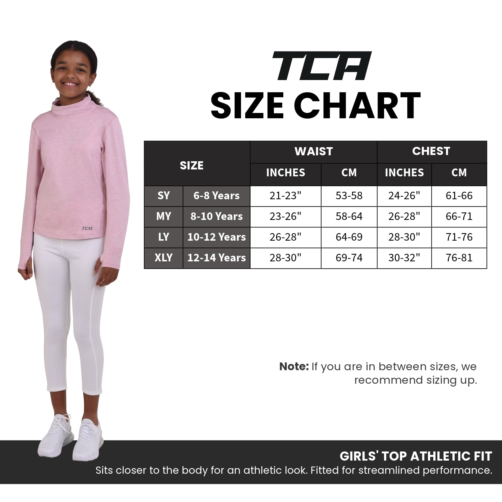 TCA Women's Thermal Long Sleeve Workout Top with Thumbholes & Funnel Neck - Warm Running Shirt for Cold Weather Training, Yoga & Outdoor Activities
