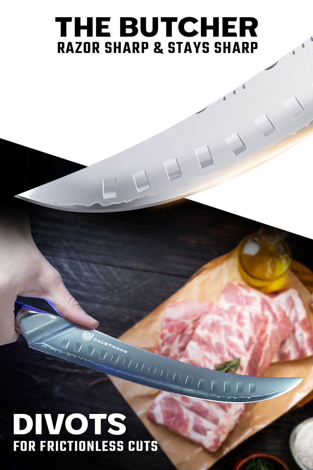 Dalstrong Valhalla Series 10-Inch Butcher Knife - Professional Meat Cleaver for Chefs & Home Cooking | Perfect for Slicing, Dicing & Chopping Meat