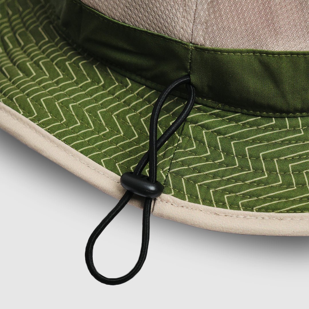 Tarkine Green Day Trekker Bucket Hat - Unisex Sun Protection Outdoor Adventure Cap for Hiking, Camping & Travel