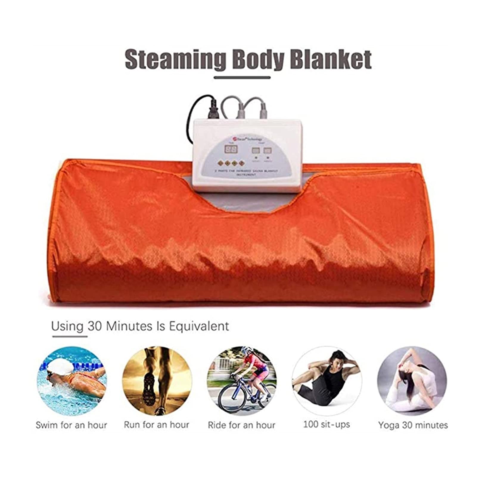 Infrared Sauna Blanket for Weight Loss & Detox - Portable Body Shaping Therapy, Anti-Aging Beauty & Slimming Fitness Equipment (Purple) - Perfect for Home Spa, Post-Workout Recovery & Relaxation