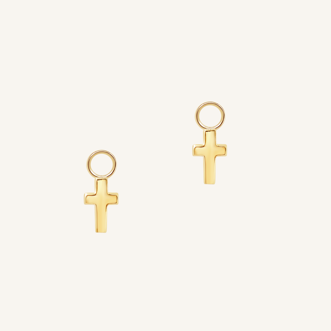 Cross Hoops Earrings for Women - Trendy Gold & Silver Dangle Hoops for Everyday Wear & Special Occasions
