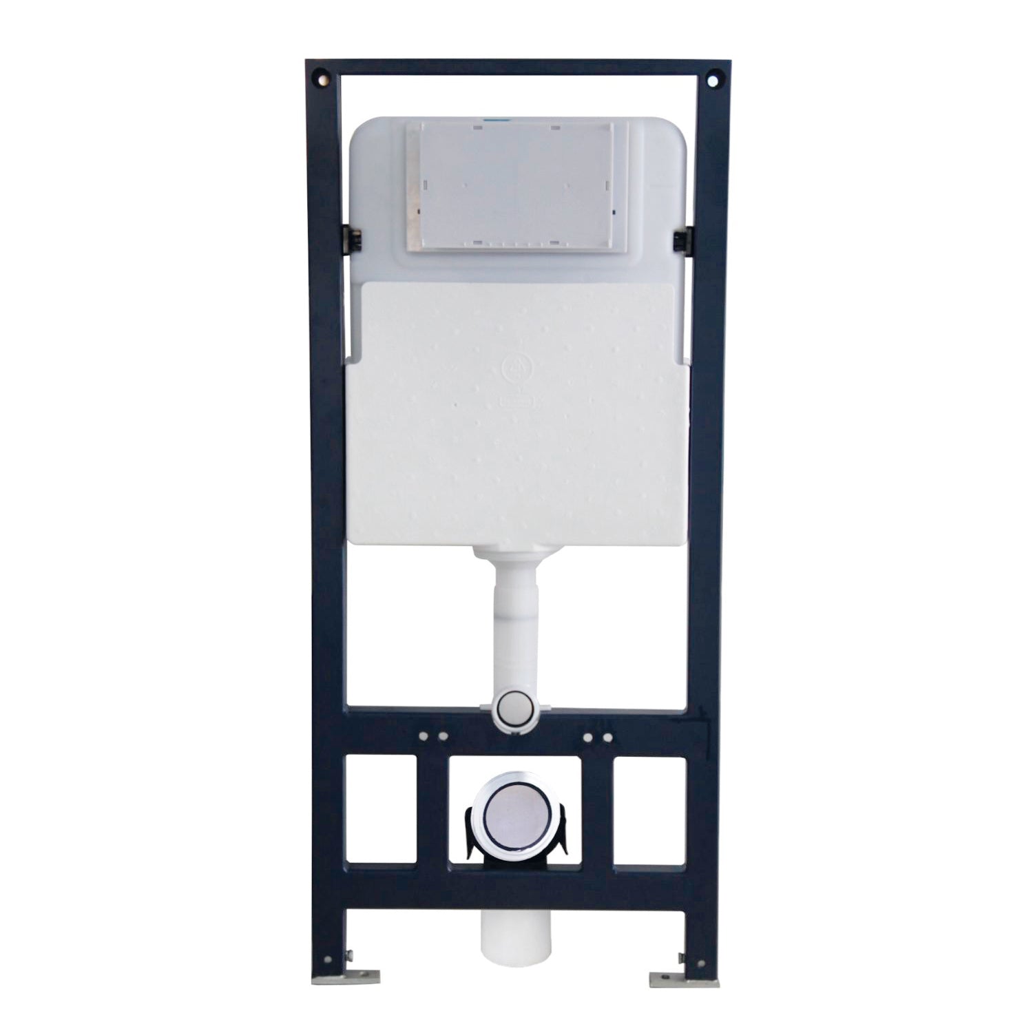 DAX One Piece Modern Square Toilet - Wall Mounted with Soft Close Seat & Dual Flush High Efficiency - White Ceramic Toilet, 13 Inch Height (Model BSN CL11002A 17) - Perfect for Small Bathrooms, Modern Homes & Water-Saving Bathroom Renovations