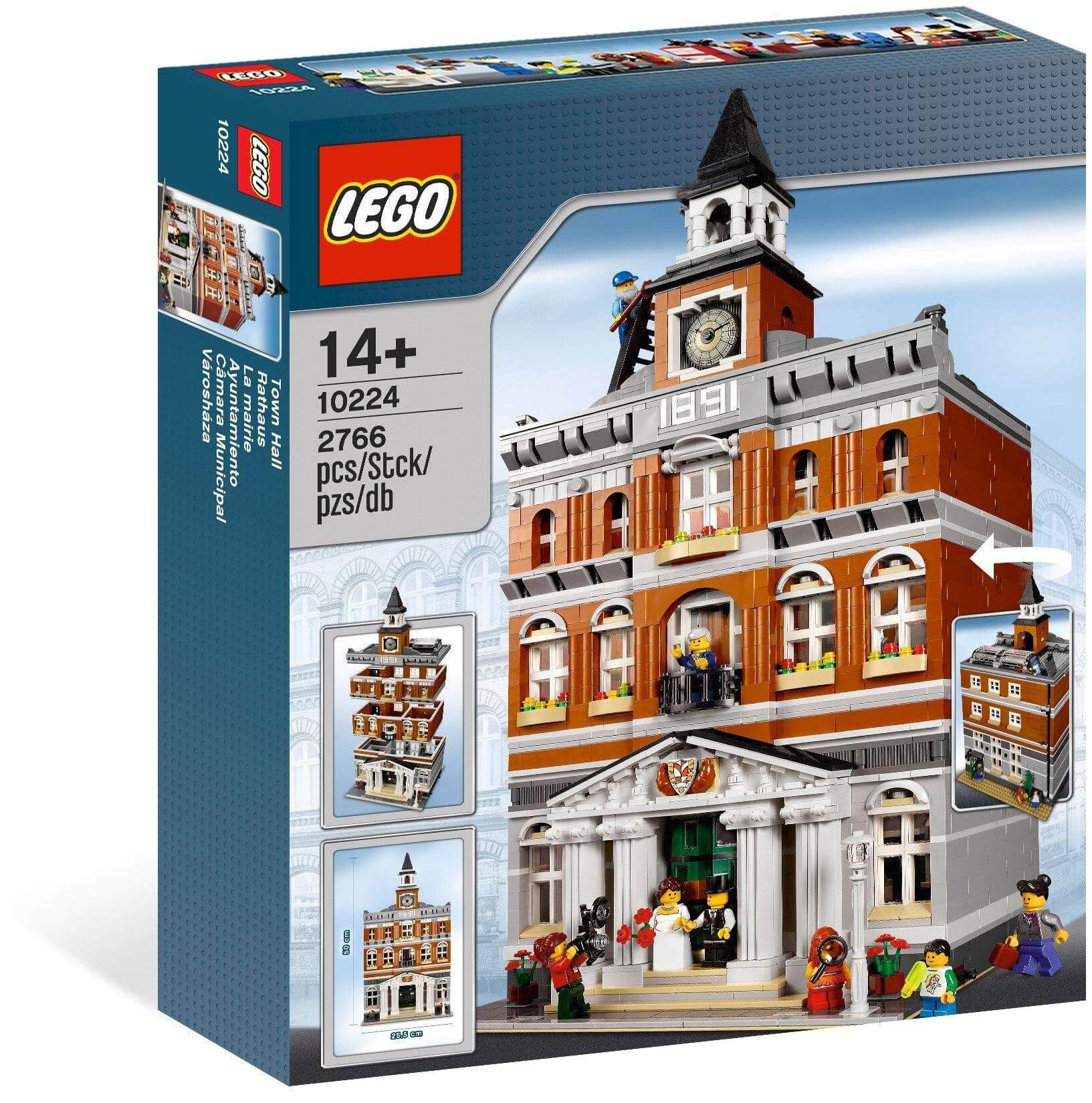 LEGO 10224 Town Hall Building Set - 2766 Pieces, Collector's Edition for Adults & Teens - Perfect for City Displays, Architecture Enthusiasts & LEGO Collectors