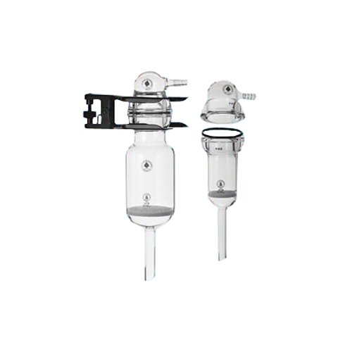 Rusek 7190-49 Pressure Filter Drying Funnel - Porosity C, 140mL Lab Filtration Equipment for Chemical Analysis & Solvent Drying