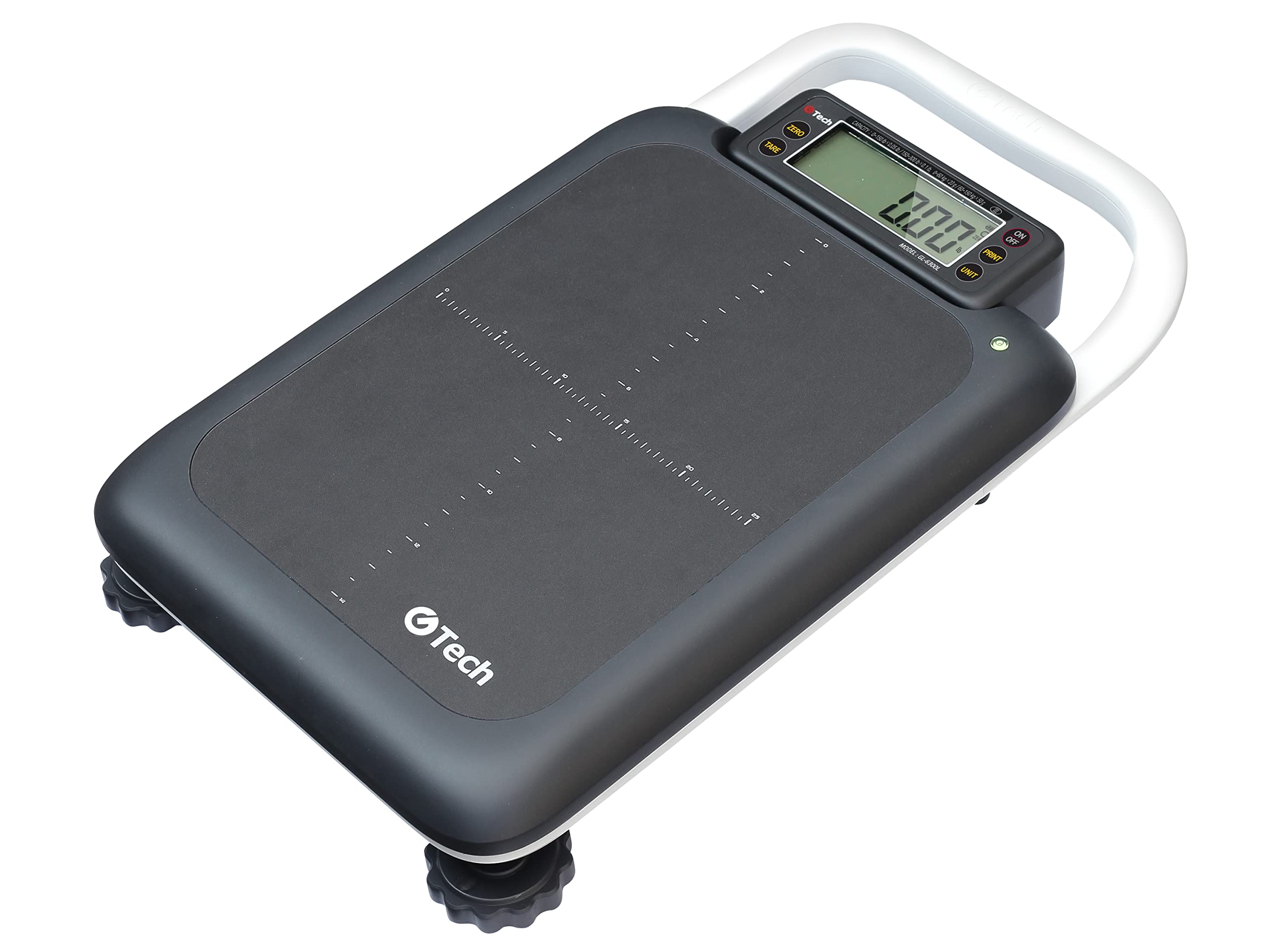 GTech GL-6500L Portable Bench Scale - 500lbs Capacity, Dual Range (0-250 x 0.1lbs/250-500 x 0.2lbs), Lb/Kg Switchable, NTEP Legal for Trade - Ideal for Shipping, Warehousing, and Industrial Weighing