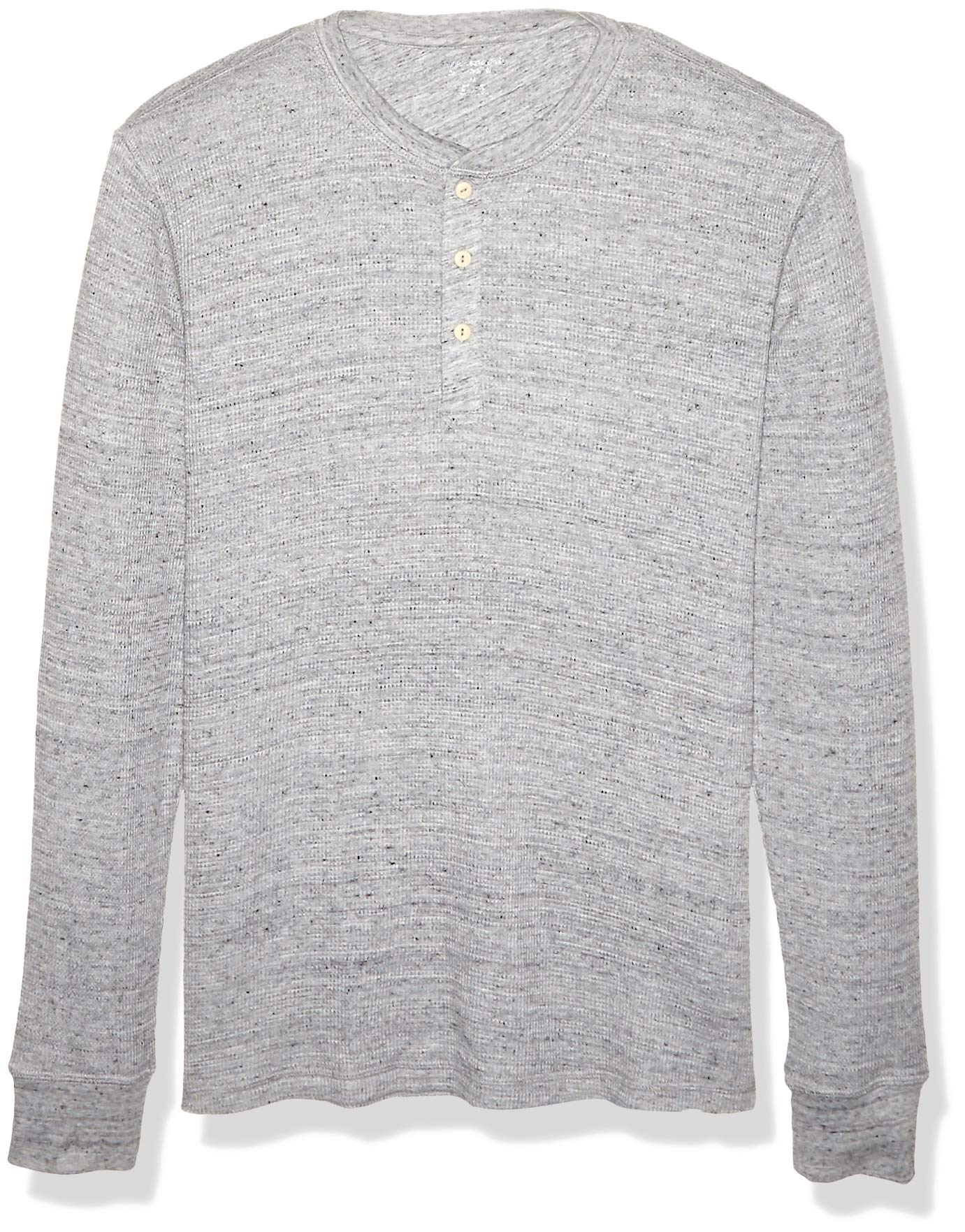 Amazon Essentials Men's Regular-Fit Long-Sleeve Waffle Henley Shirt - Soft Cotton Casual Button-Up Top for Everyday Wear, Work & Outdoor Activities