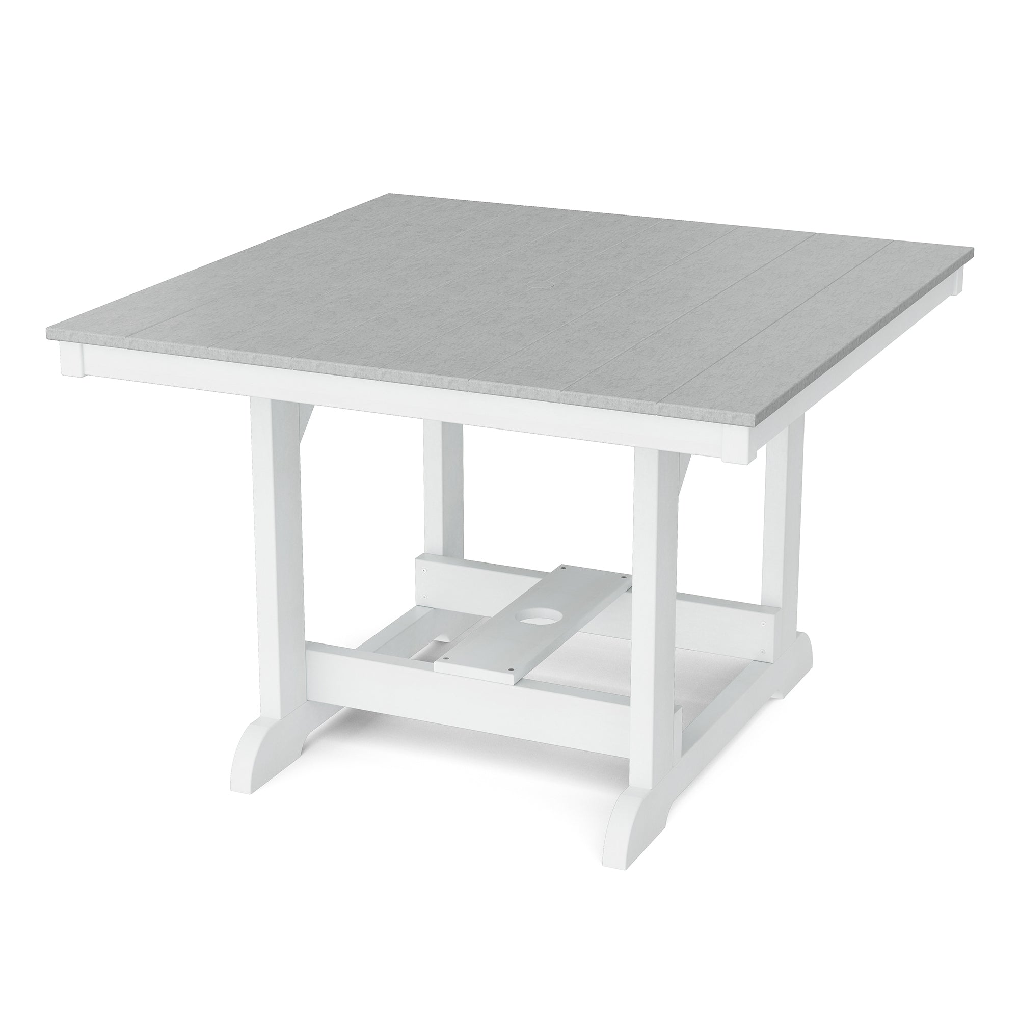 Heritage 44x44 Inch Square Dining Table - Solid Wood Farmhouse Style Kitchen Table for Family Meals & Entertaining