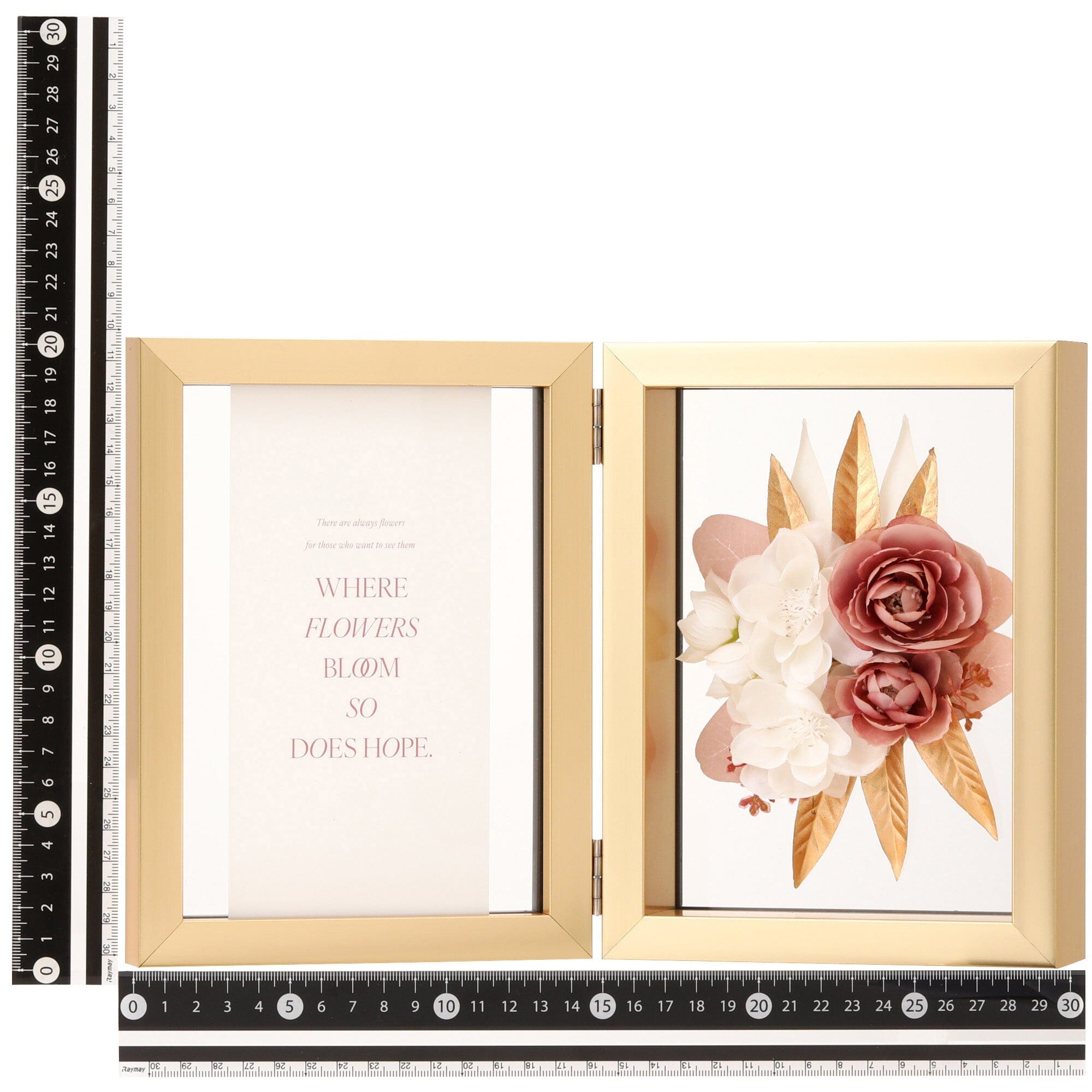 Pink Art Flower Frame - Elegant Home Decor for Living Room, Bedroom & Wedding Decorations