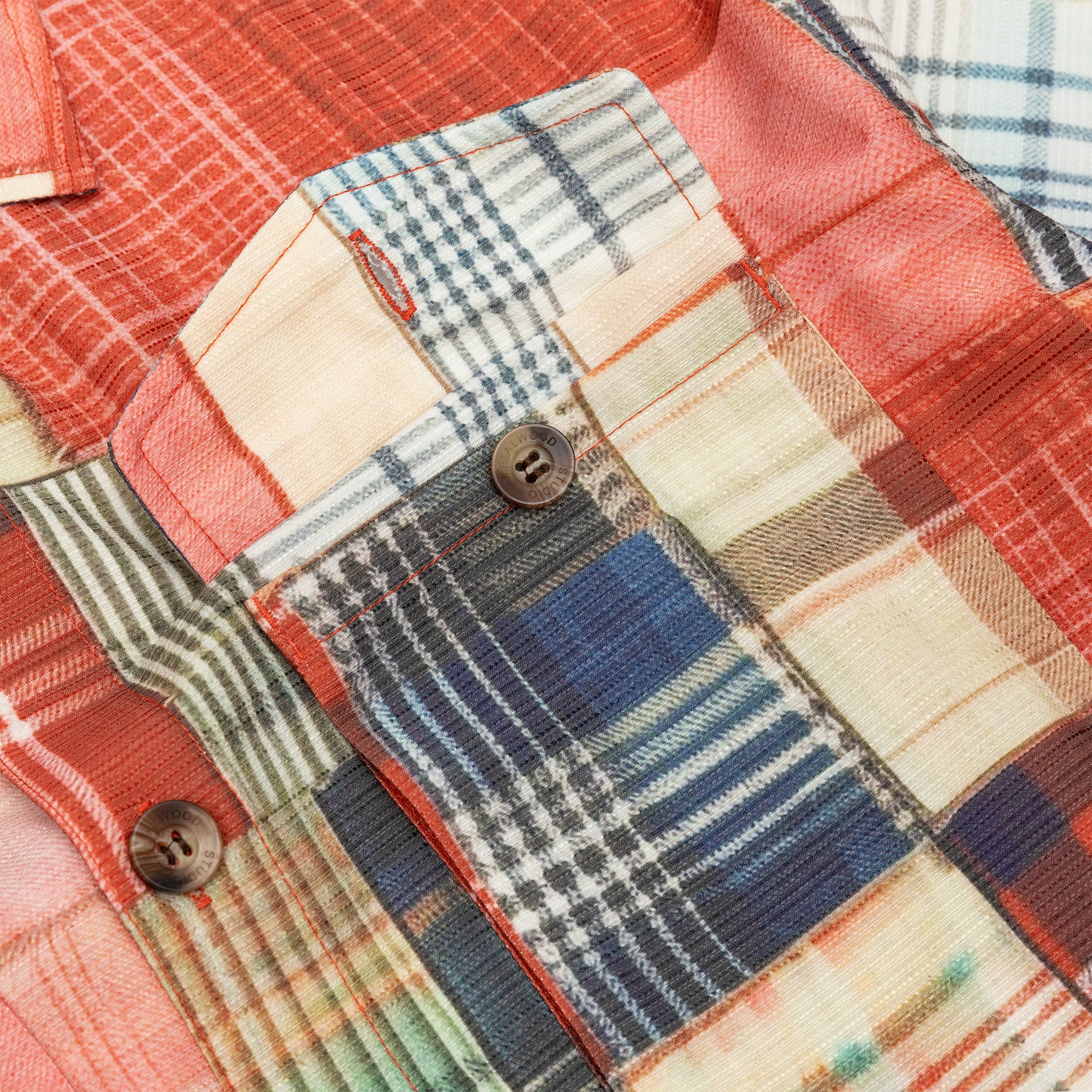 Premium Madras Patch Explorer Shirt for Men - Lightweight & Breathable Summer Casual Wear - Perfect for Outdoor Adventures & Travel
