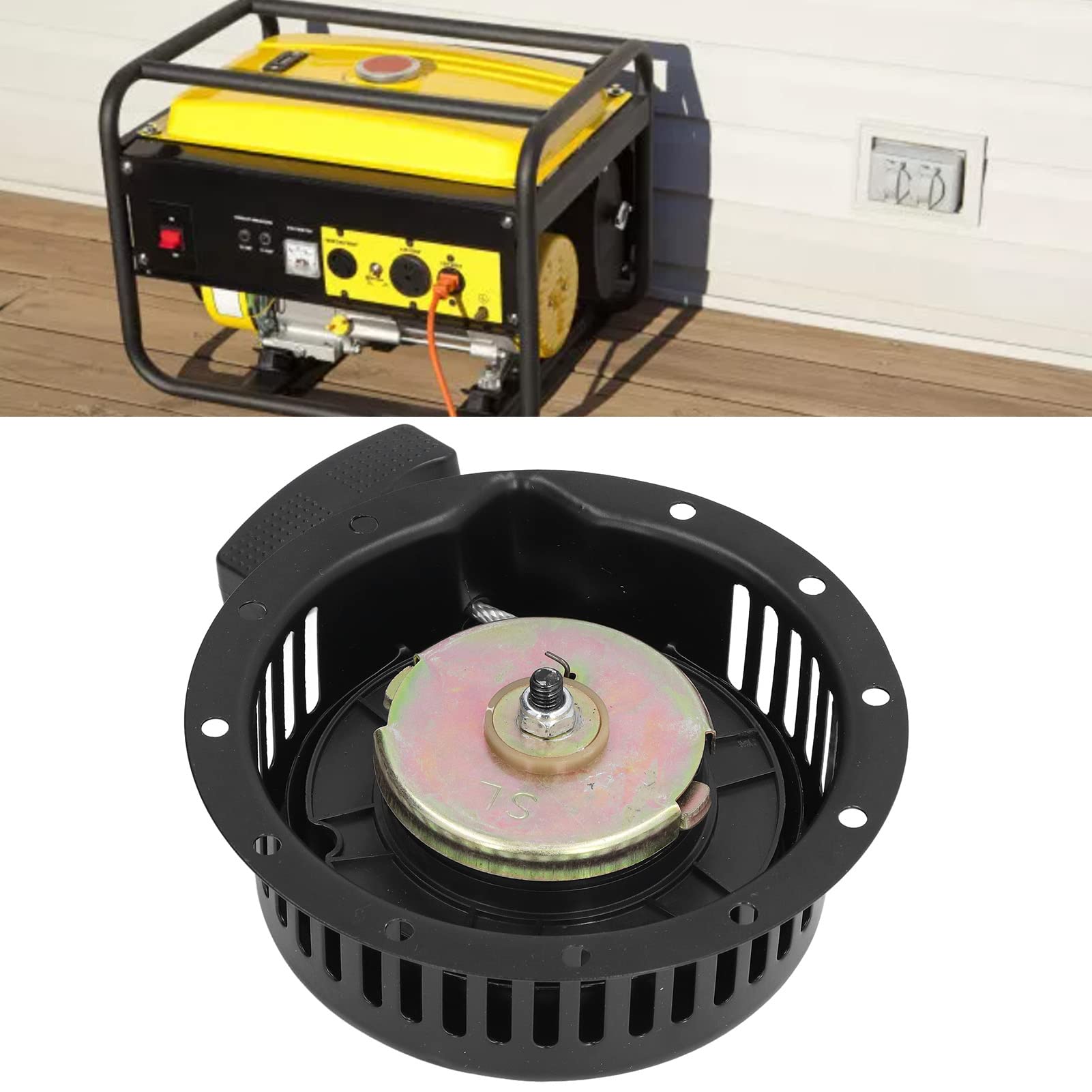 Pull Starter for 173F Generator - Heavy Duty Iron Shell Rewind Starter | Perfect for Home Backup Power, Camping & Outdoor Emergency Use