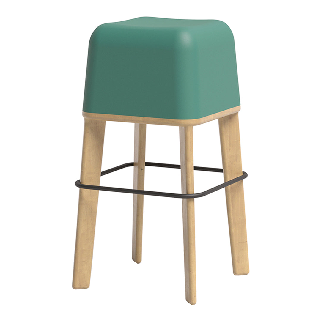 Abisko 75 Bar Stool - Adjustable Height Modern Kitchen Counter Stool with Backrest for Dining, Kitchen Island & Home Bar Use