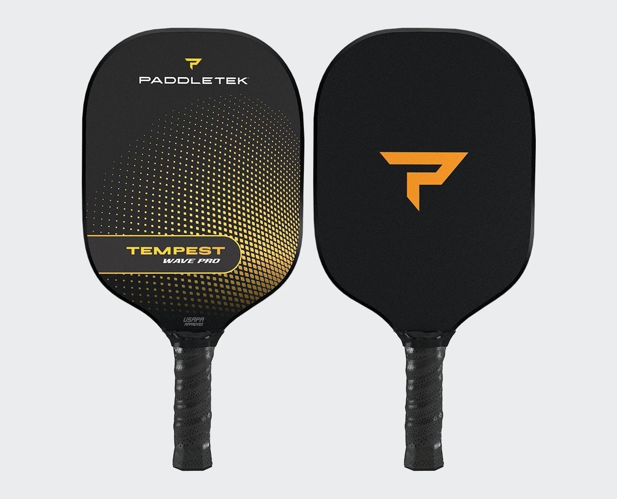 **Paddletek Tempest Wave Pro Pickleball Paddle - Premium Carbon Fiber Surface, Lightweight & Durable - Perfect for Competitive Play & Outdoor Games**
