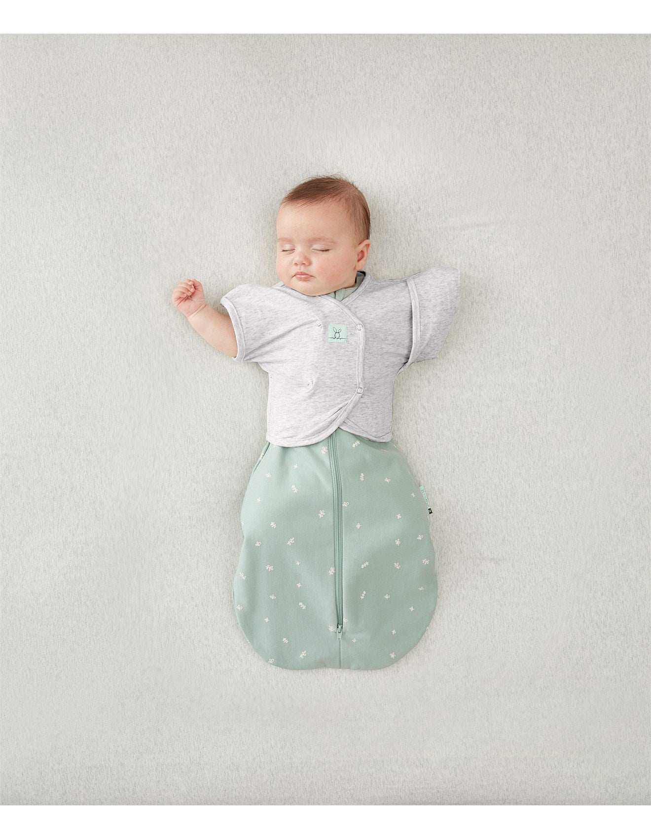 ergoPouch Sage Cocoon Swaddle Sleep Starter Pack 1.0 TOG | Newborn Baby Swaddle Blanket for 0-3 Months | Perfect for Nursery, Daycare & Travel