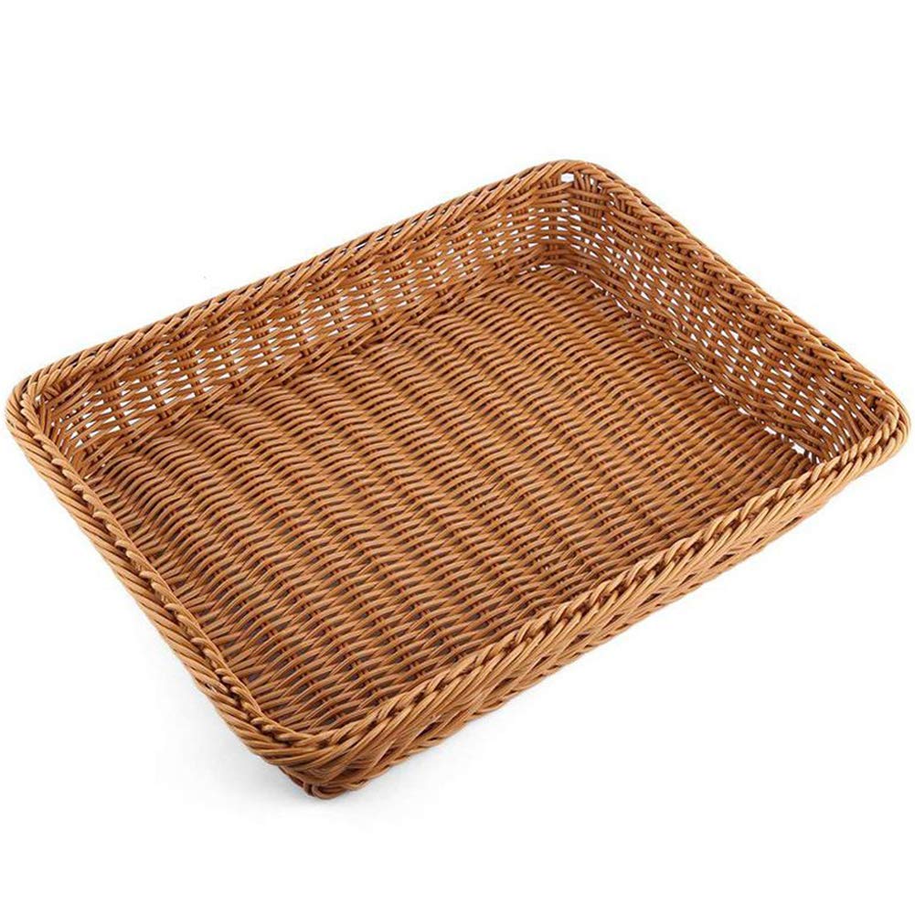 Rattan Bread Basket - Woven Storage Basket for Kitchen, Bread, Toys & Home Decor | Eco-Friendly Wicker Bread Box for Organizing & Display | Perfect for Farmhouse, Rustic & Boho Style Kitchens