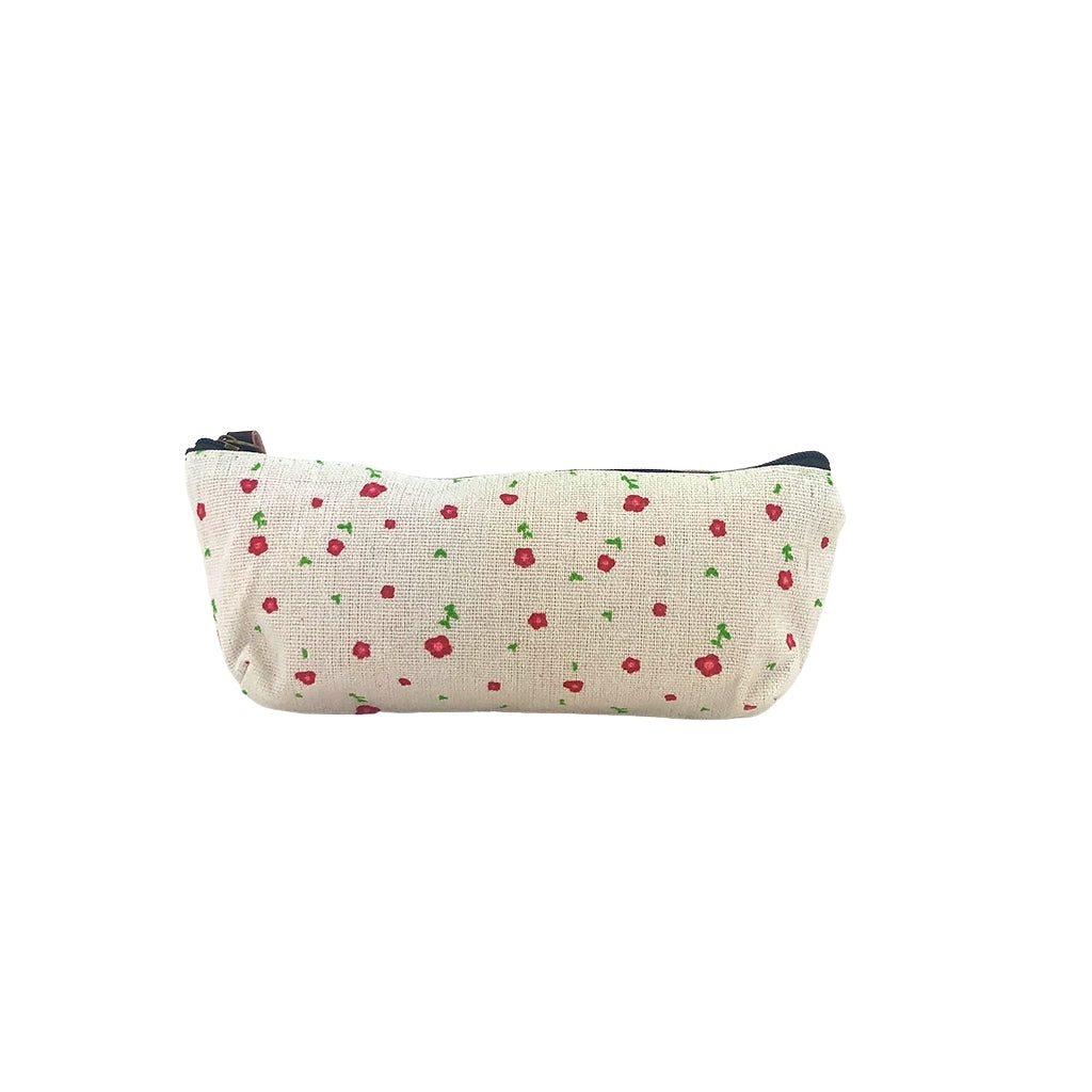 Cute Kawaii Canvas Poppy Pencil Case for School, Office & Travel - Stylish & Durable Stationery Organizer for Kids & Adults