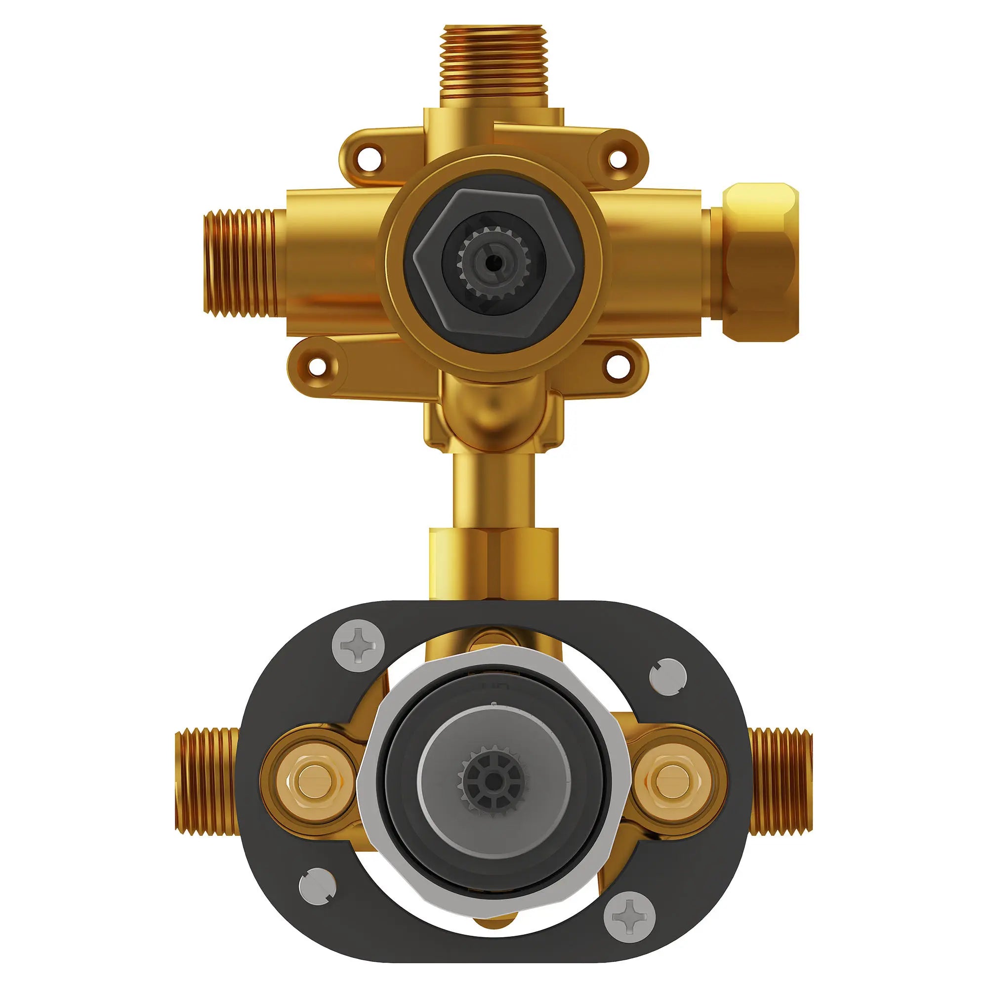 Flash® 2-Way Integrated Shower Diverter Rough-In Valve with Pressure Balance Valve Cartridge - Perfect for Bathroom Remodeling & Water Pressure Control
