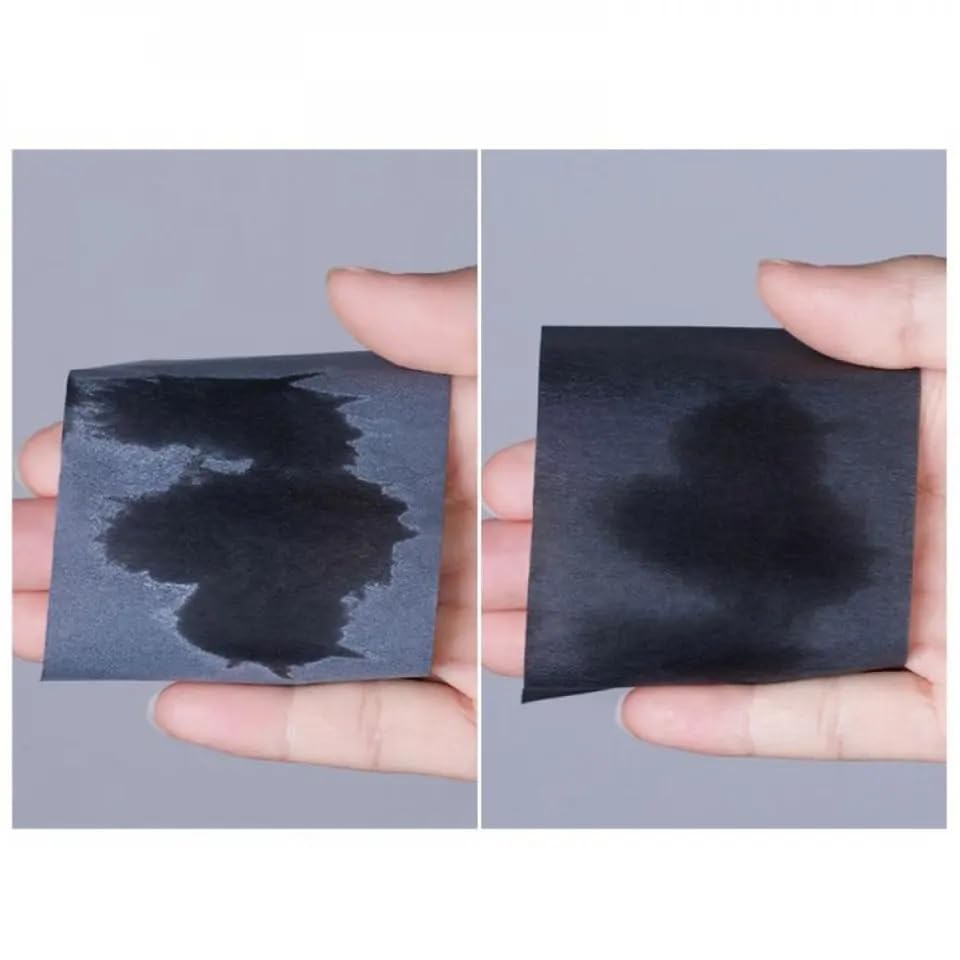 Organic Bamboo Charcoal Blotting Papers - 100 Sheets | Natural Oil Absorbing Facial Sheets for Oily Skin, Acne & Shine Control | Perfect for Makeup Touch-Ups, Gym, Travel & Daily Skincare Routine